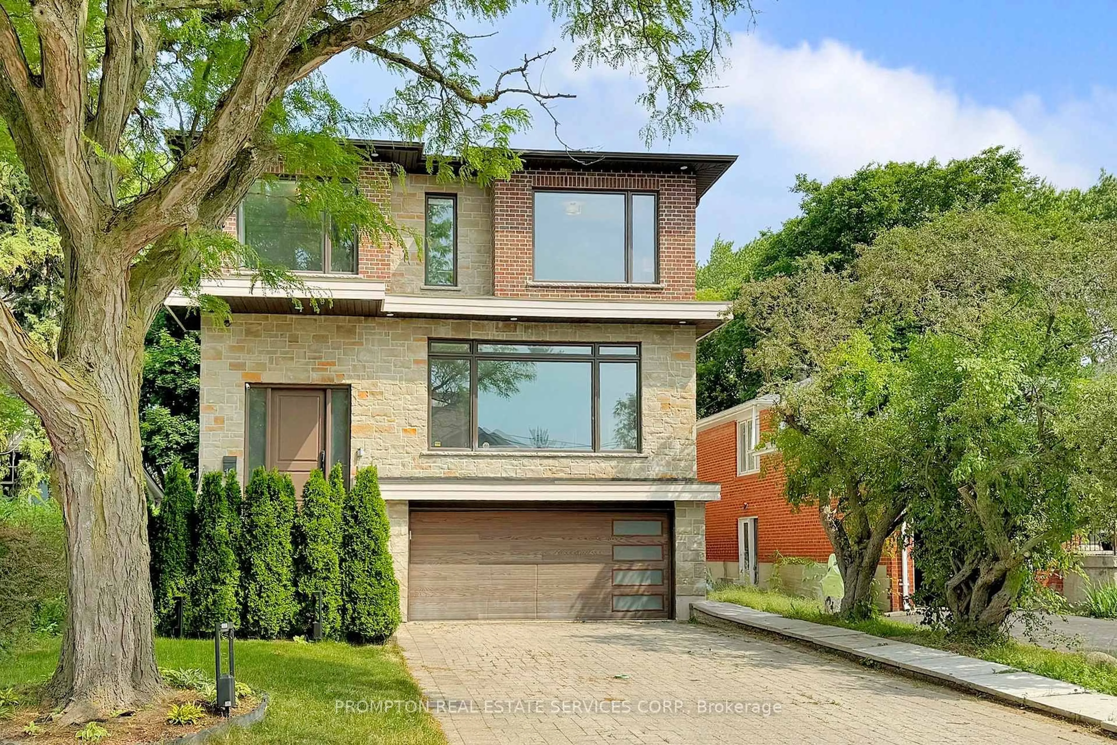 Home with brick exterior material, street for 16 Risebrough Ave, Toronto Ontario M2M 1Z8