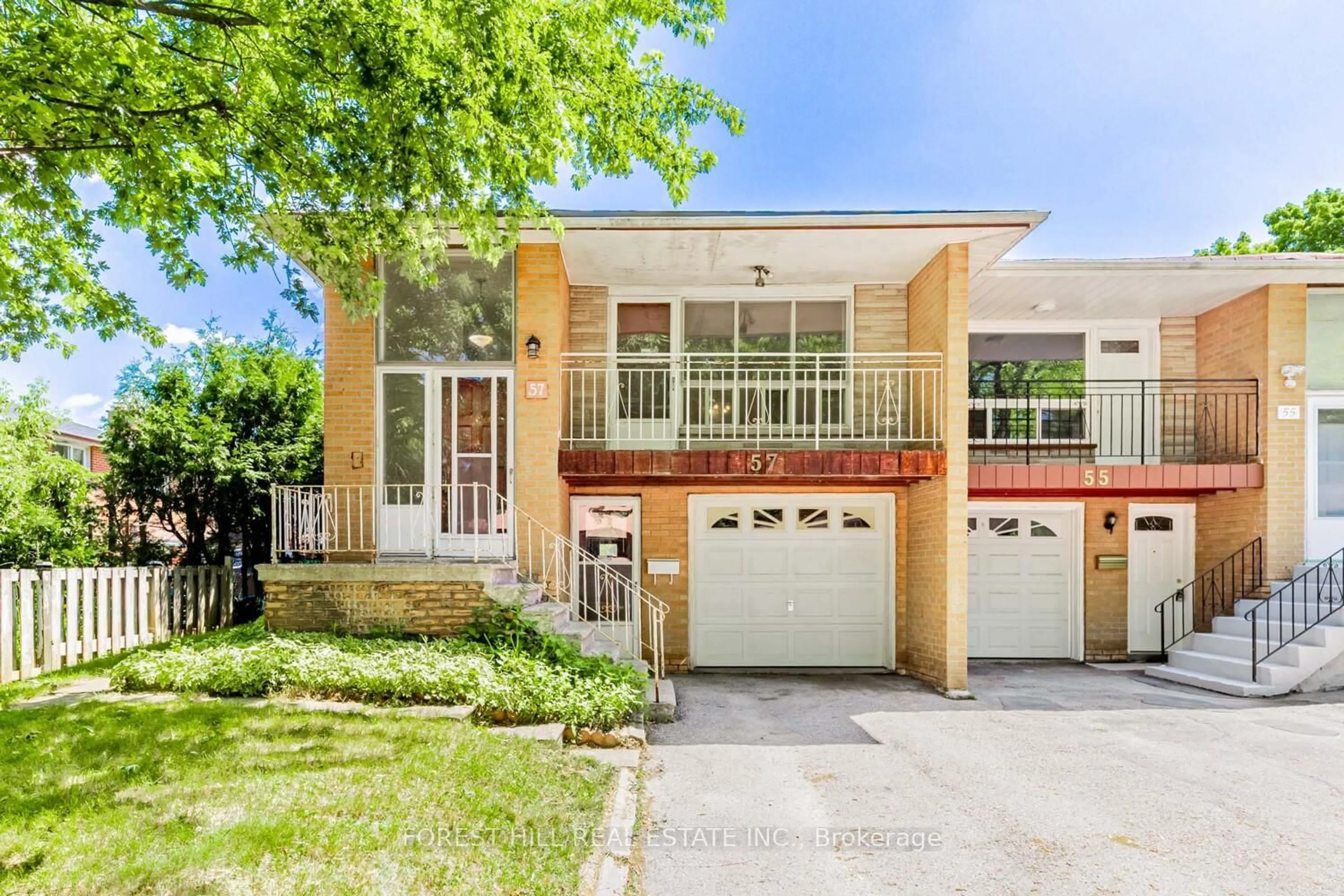 Home with brick exterior material, street for 57 James Gray Dr, Toronto Ontario M2H 1N8