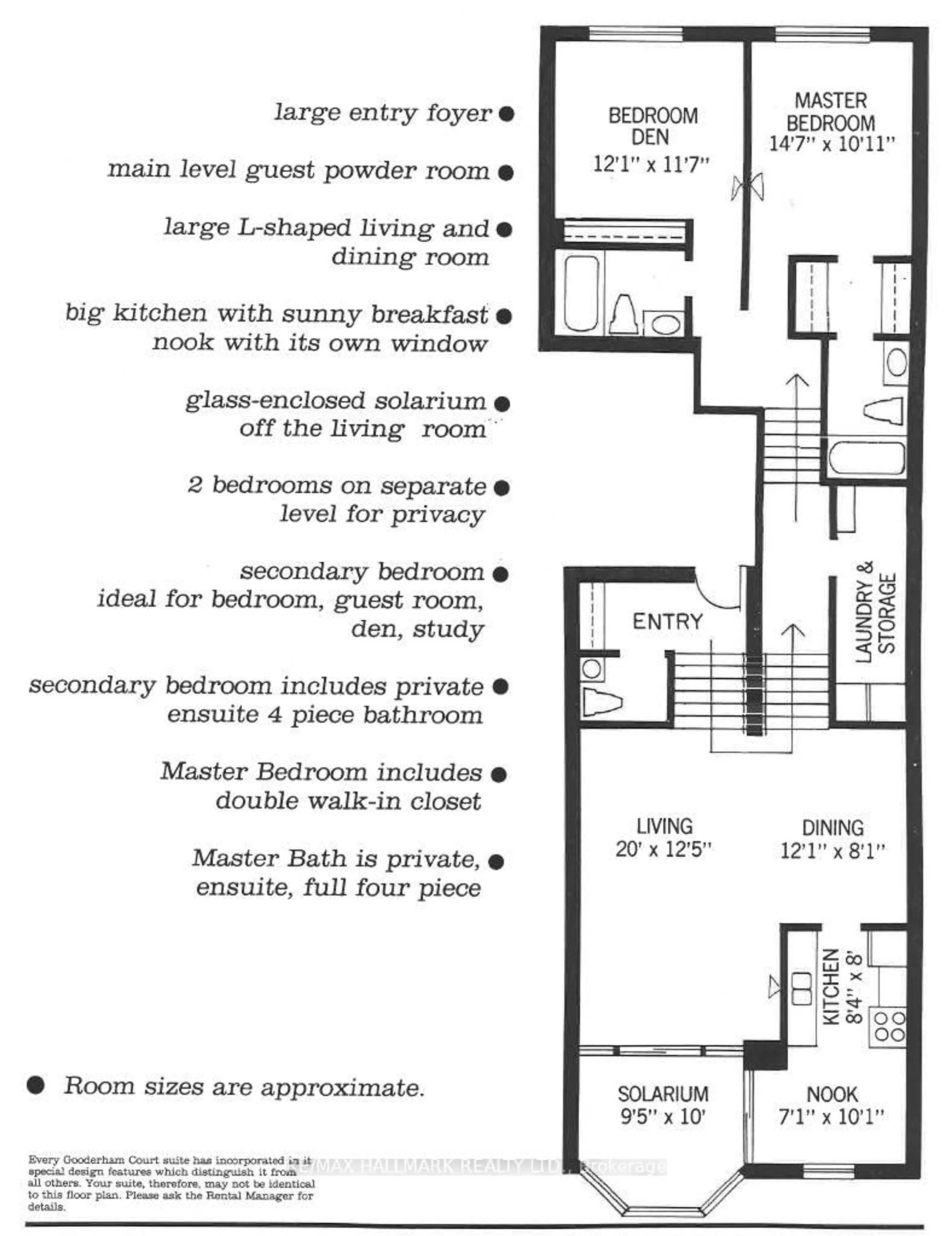 Floor plan for 30 Church St #801, Toronto Ontario M5E 1S7
