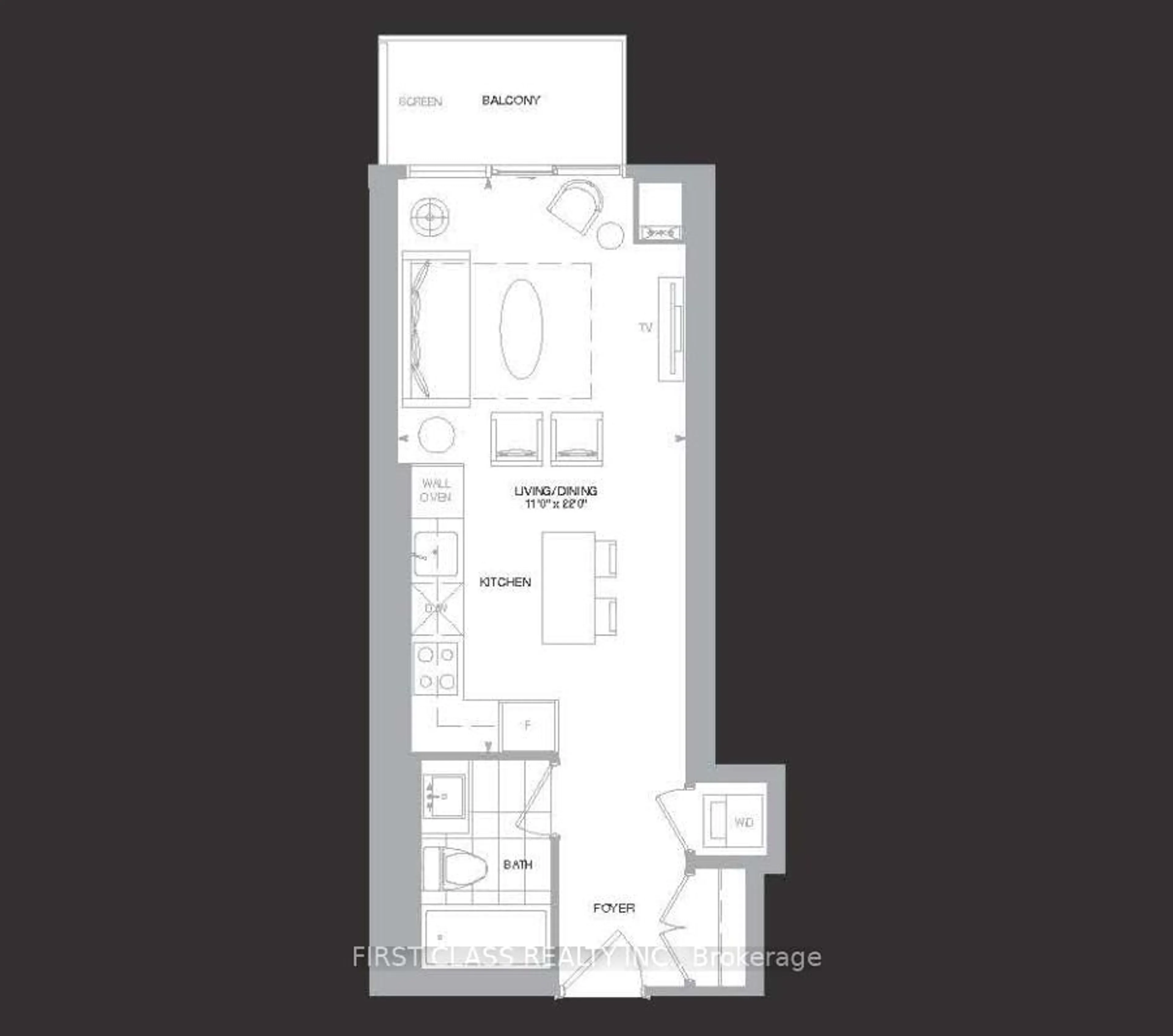 Floor plan for 115 Blue Jays Way #4510, Toronto Ontario M5V 0N4