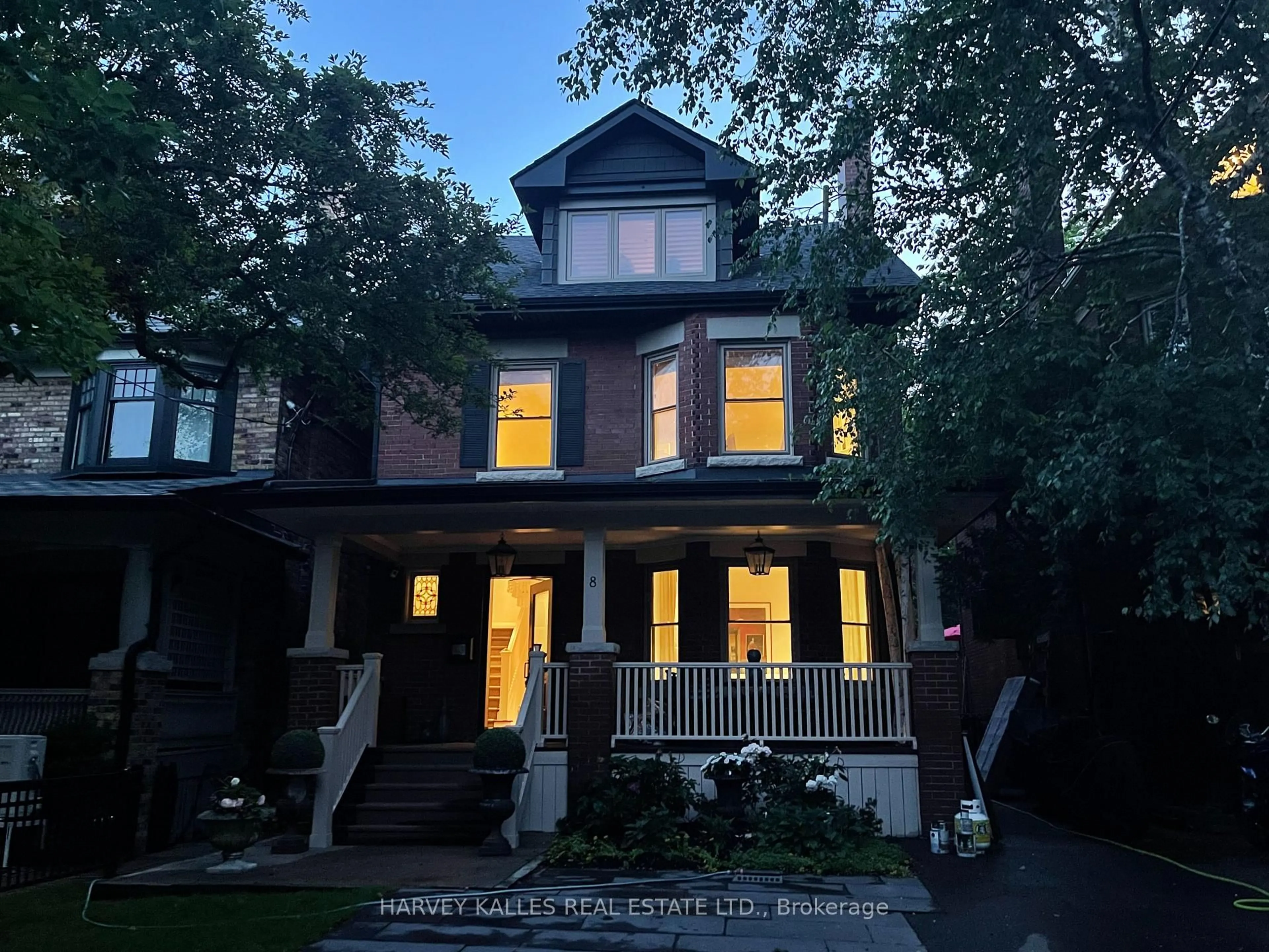 Home with brick exterior material, street for 8 Edgewood Cres, Toronto Ontario M4W 3A9