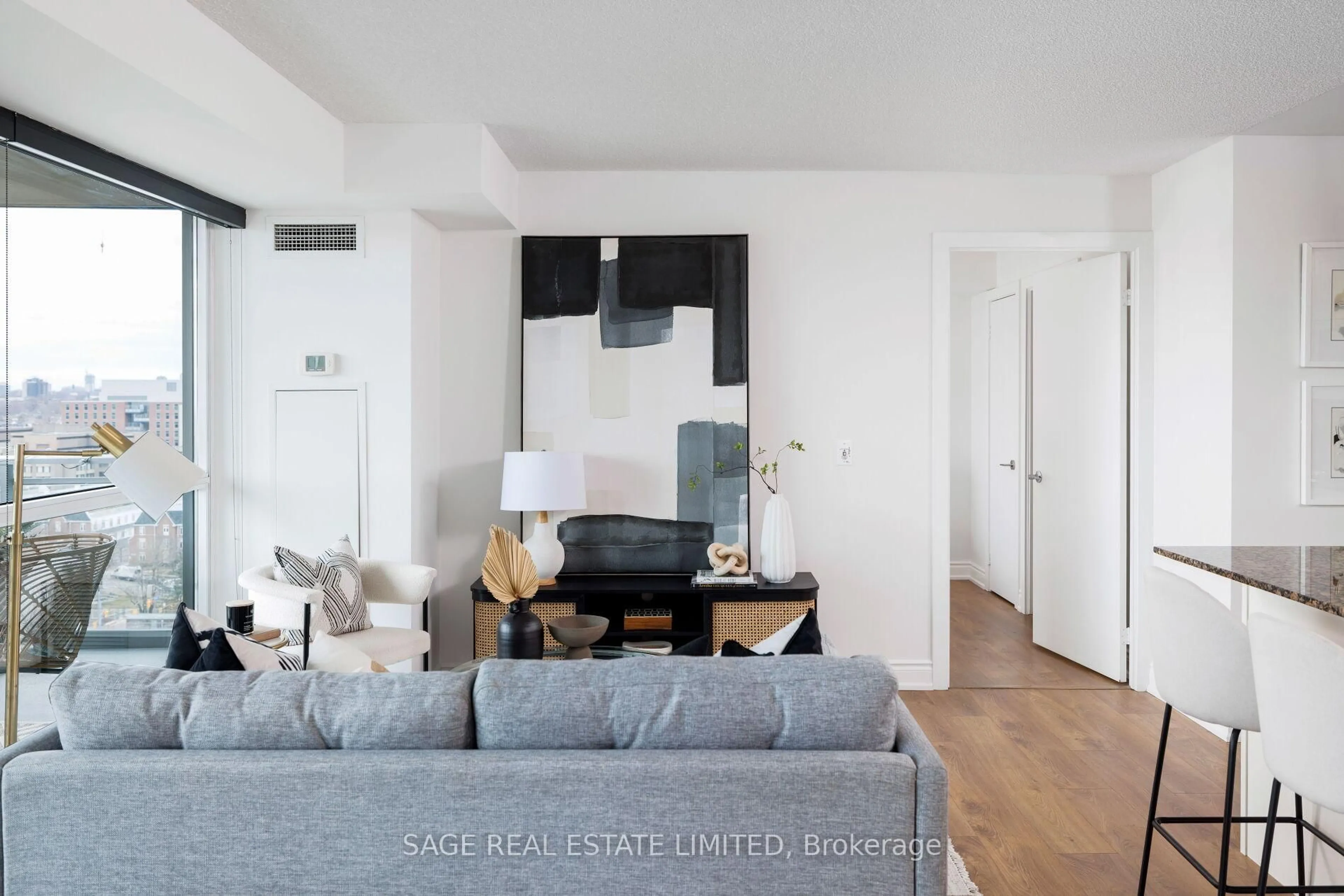Living room with furniture, unknown for 100 Western Battery Rd #1106, Toronto Ontario M6K 3S2