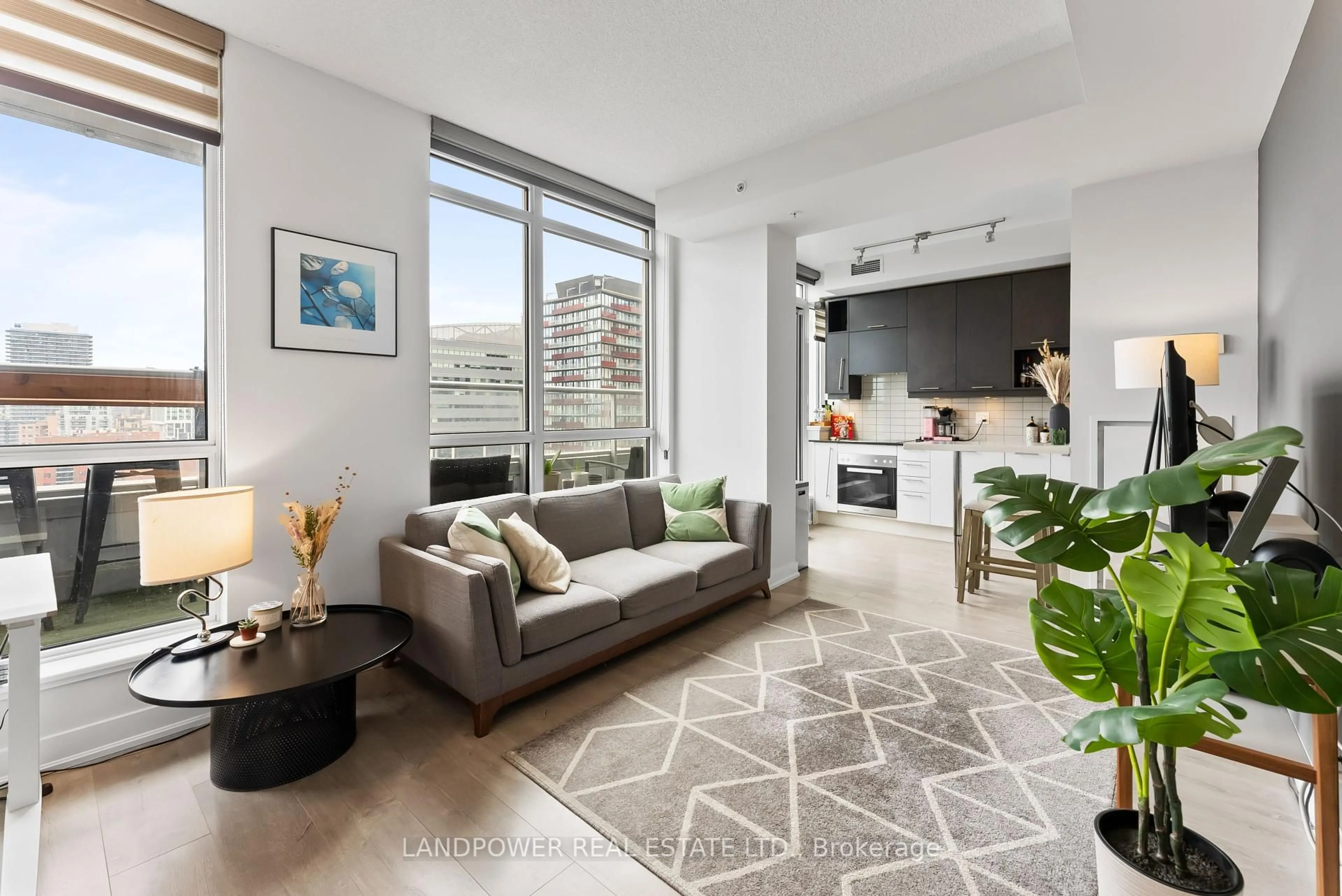 Living room with furniture, unknown for 30 Nelson St #1708, Toronto Ontario M5V 0H5