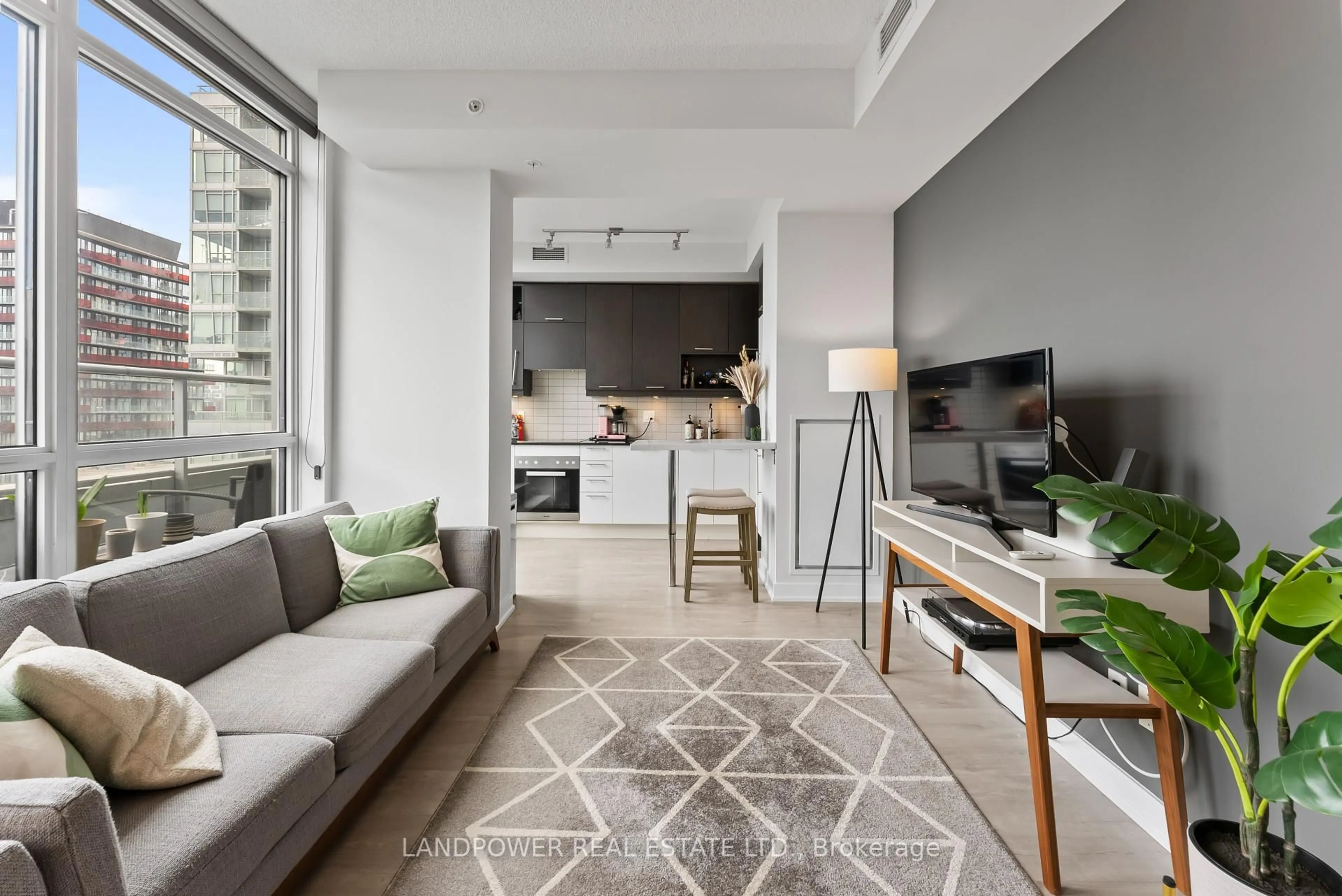 Living room with furniture, unknown for 30 Nelson St #1708, Toronto Ontario M5V 0H5