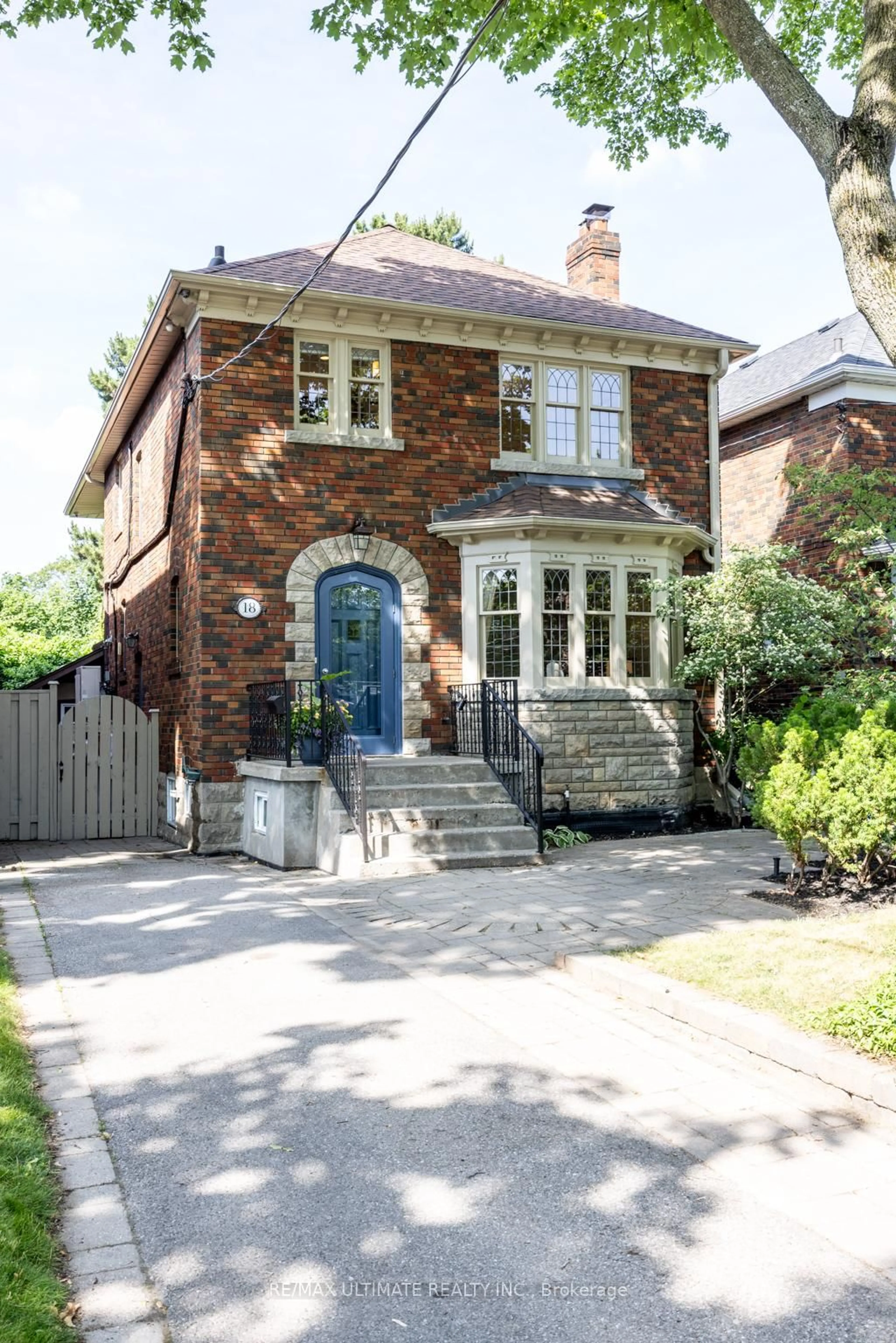 Home with brick exterior material, street for 18 Rolph Rd, Toronto Ontario M4G 3M6