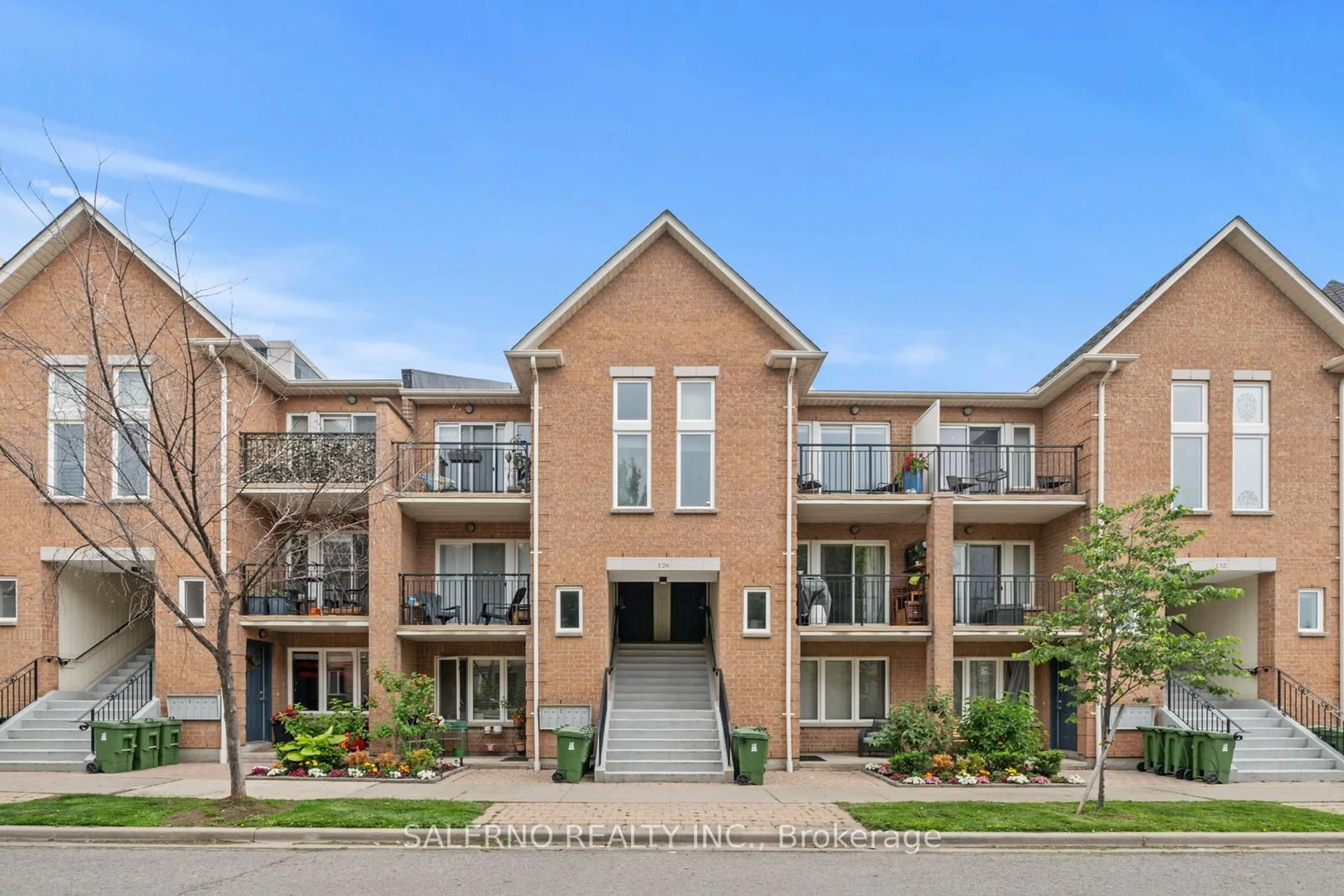 Home with brick exterior material, unknown for 128 Aerodrome Cres #302, Toronto Ontario M4G 4J2