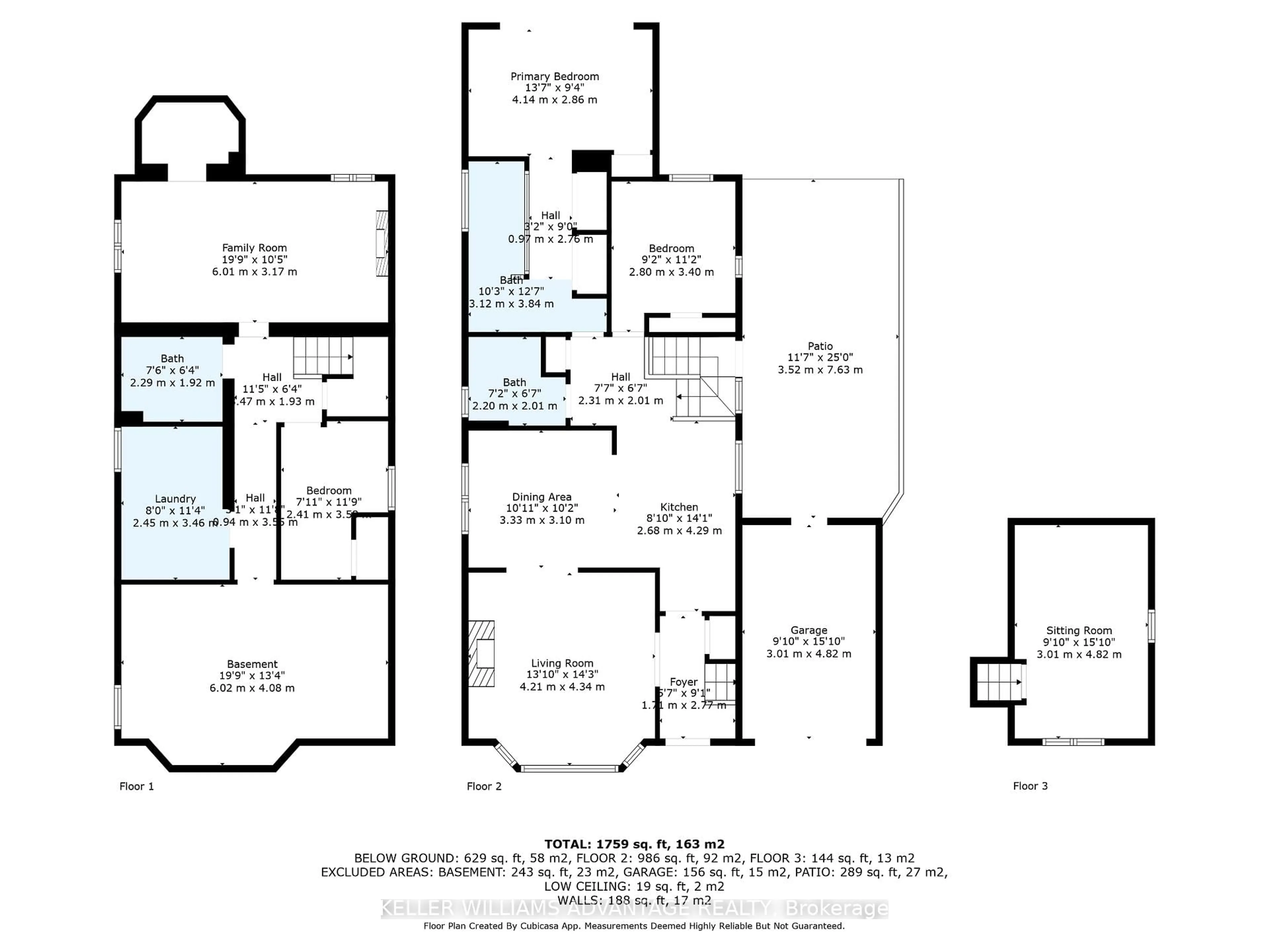 Floor plan for 387 Elm Rd, Toronto Ontario M5M 3V9