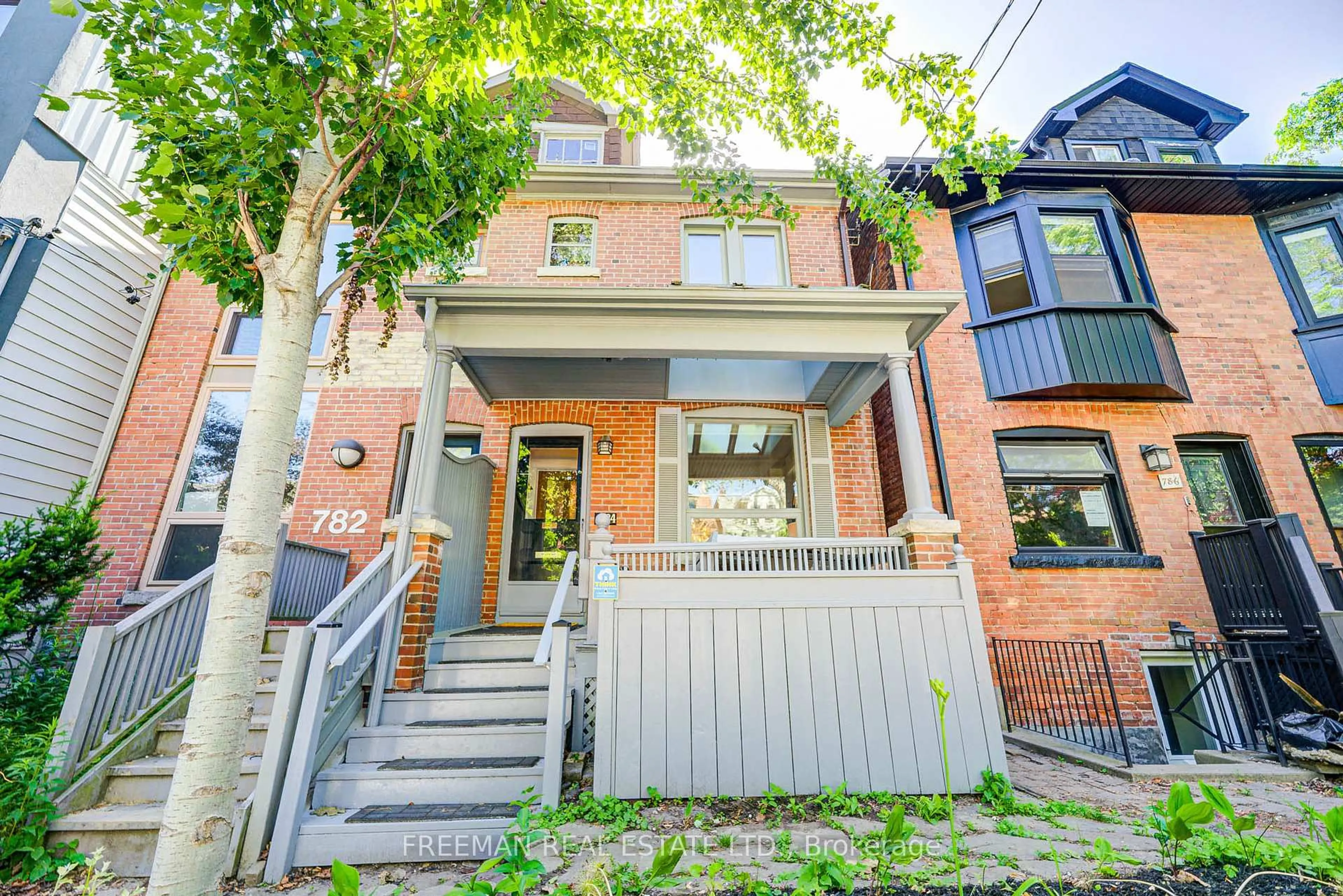 Home with brick exterior material, street for 784 Markham St, Toronto Ontario M6G 2M5