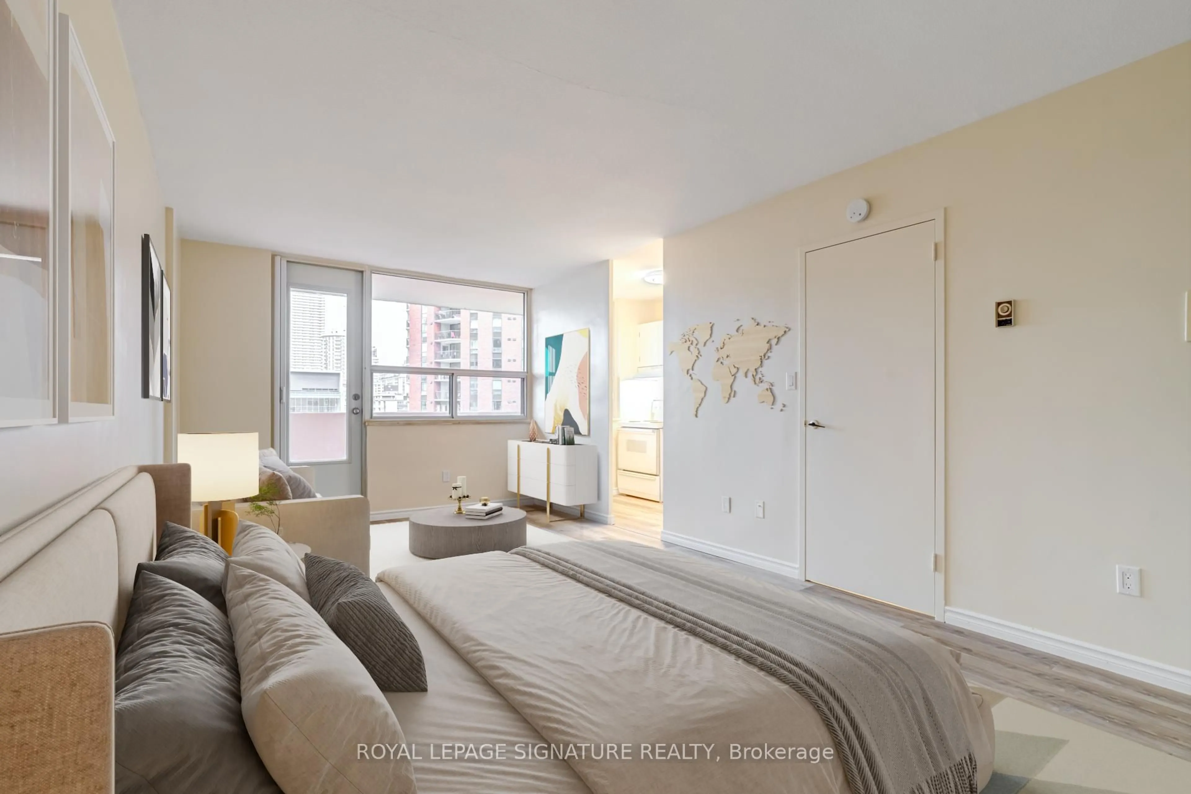 Bedroom with bed, unknown for 40 Homewood Ave #1011, Toronto Ontario M4Y 2K2