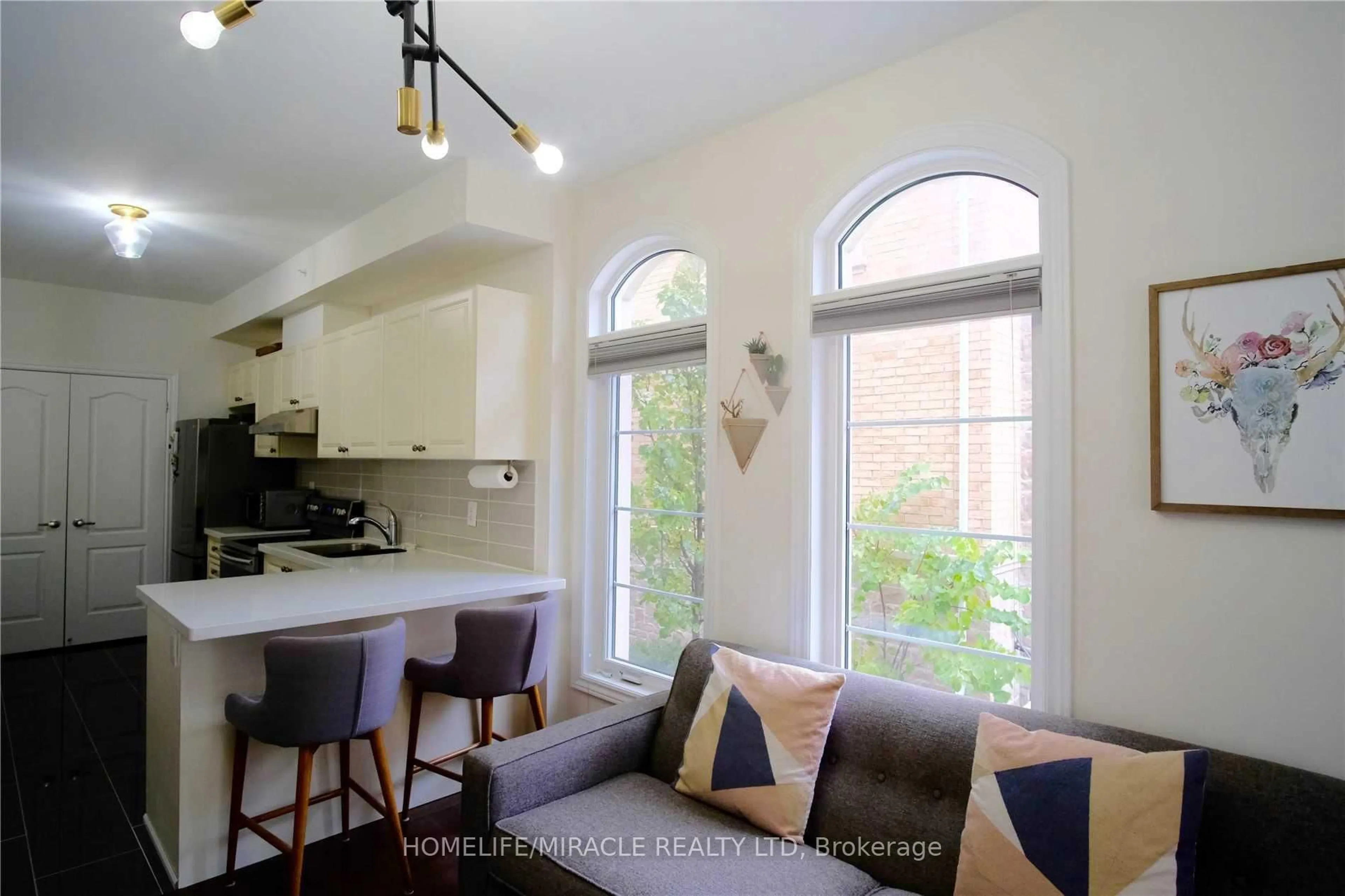 Open concept kitchen, ceramic/tile floor for 39 Drewry Ave #36, Toronto Ontario M2M 0B4