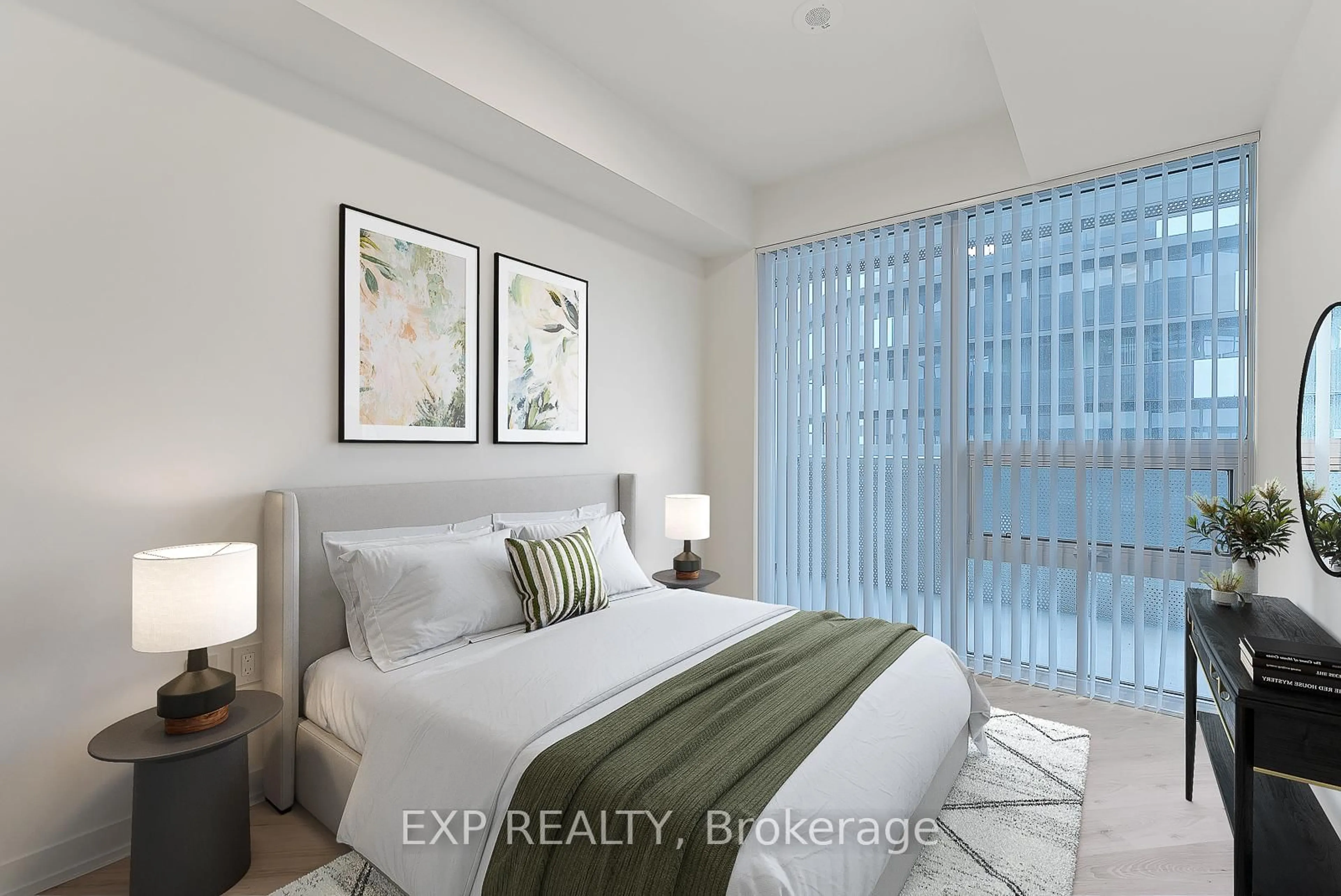 Bedroom with bed, unknown for 138 Downes St #7312, Toronto Ontario M5E 0E4