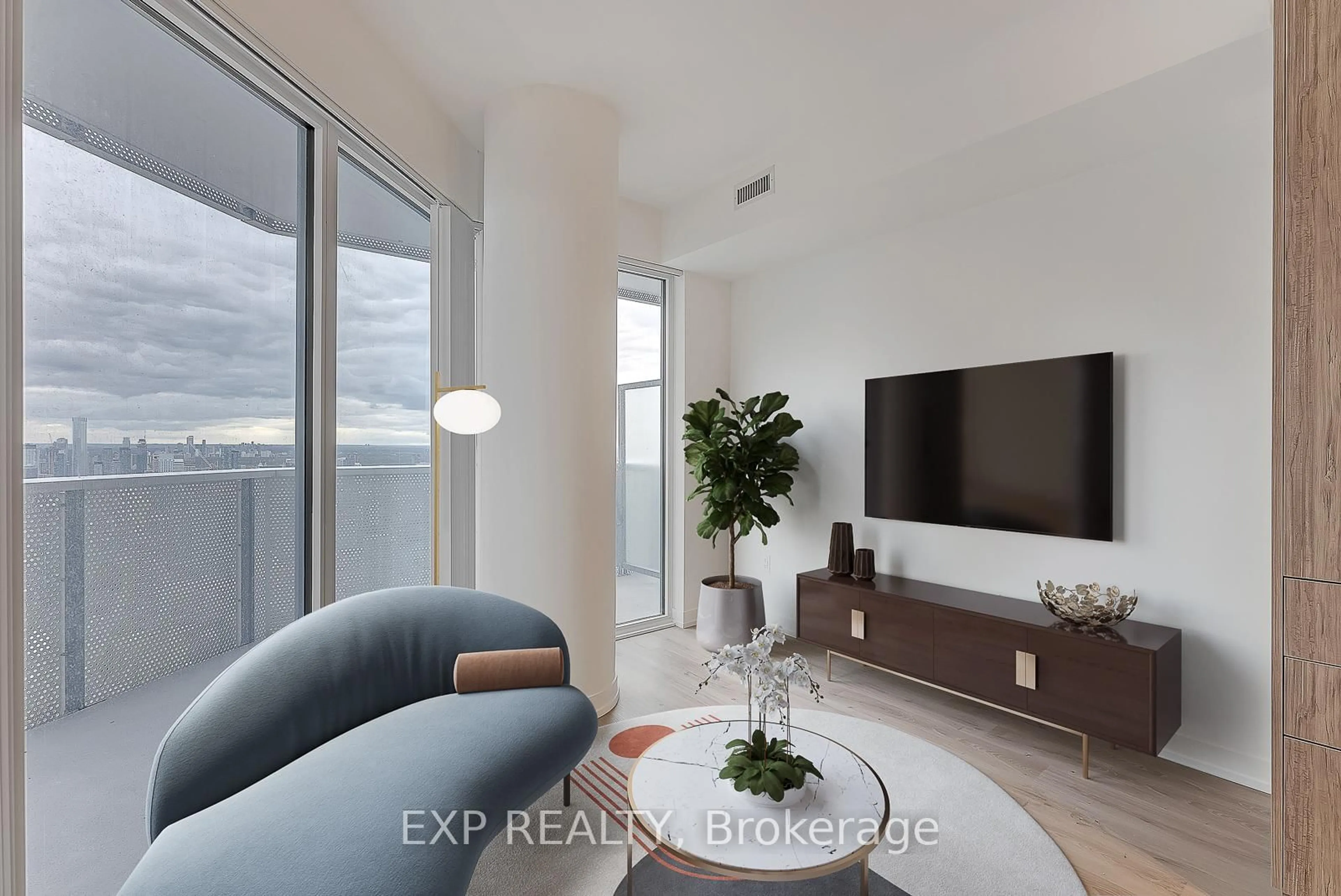 Living room with furniture, unknown for 138 Downes St #7312, Toronto Ontario M5E 0E4