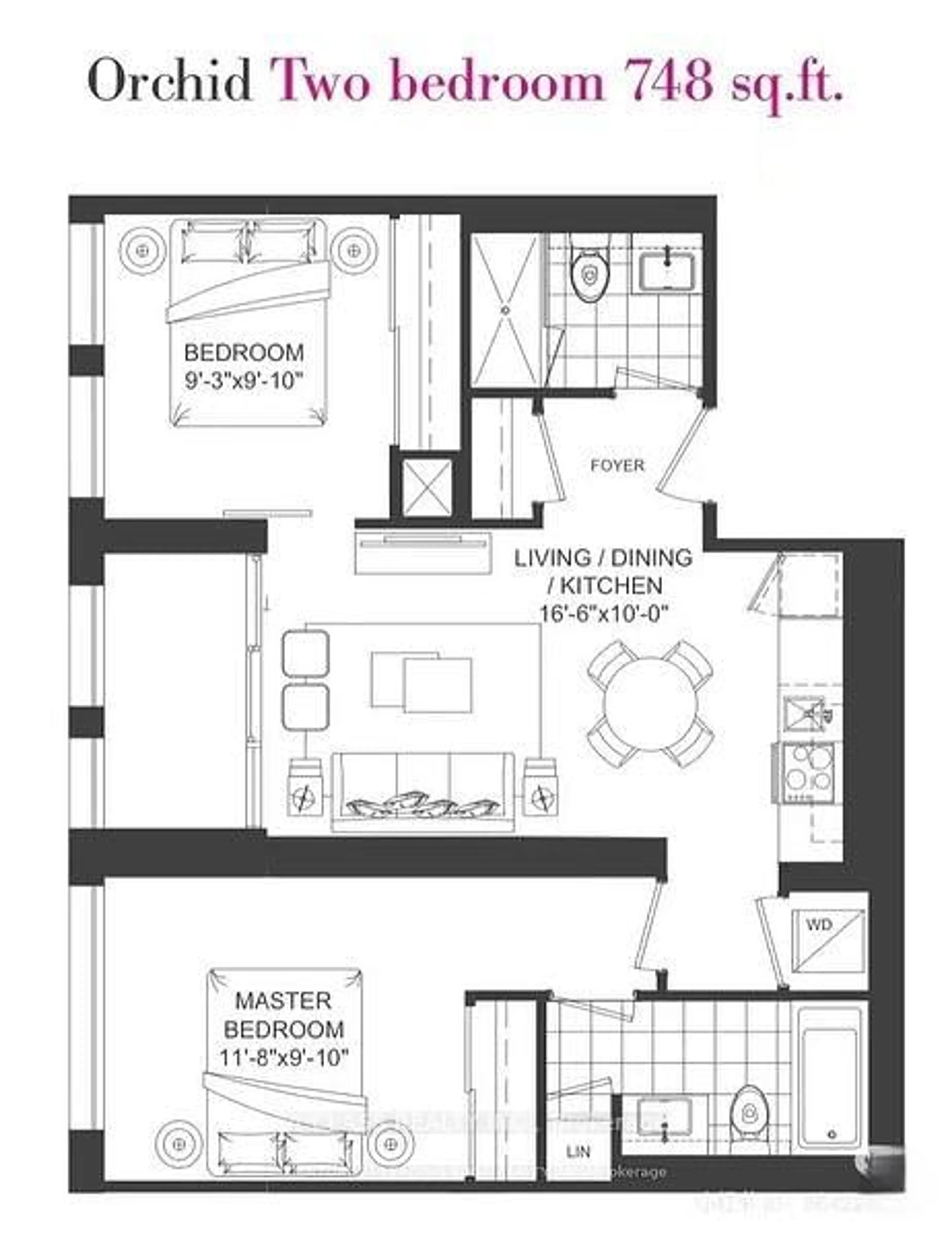 Floor plan for 121 St Patrick St #1113, Toronto Ontario M5T 0B8