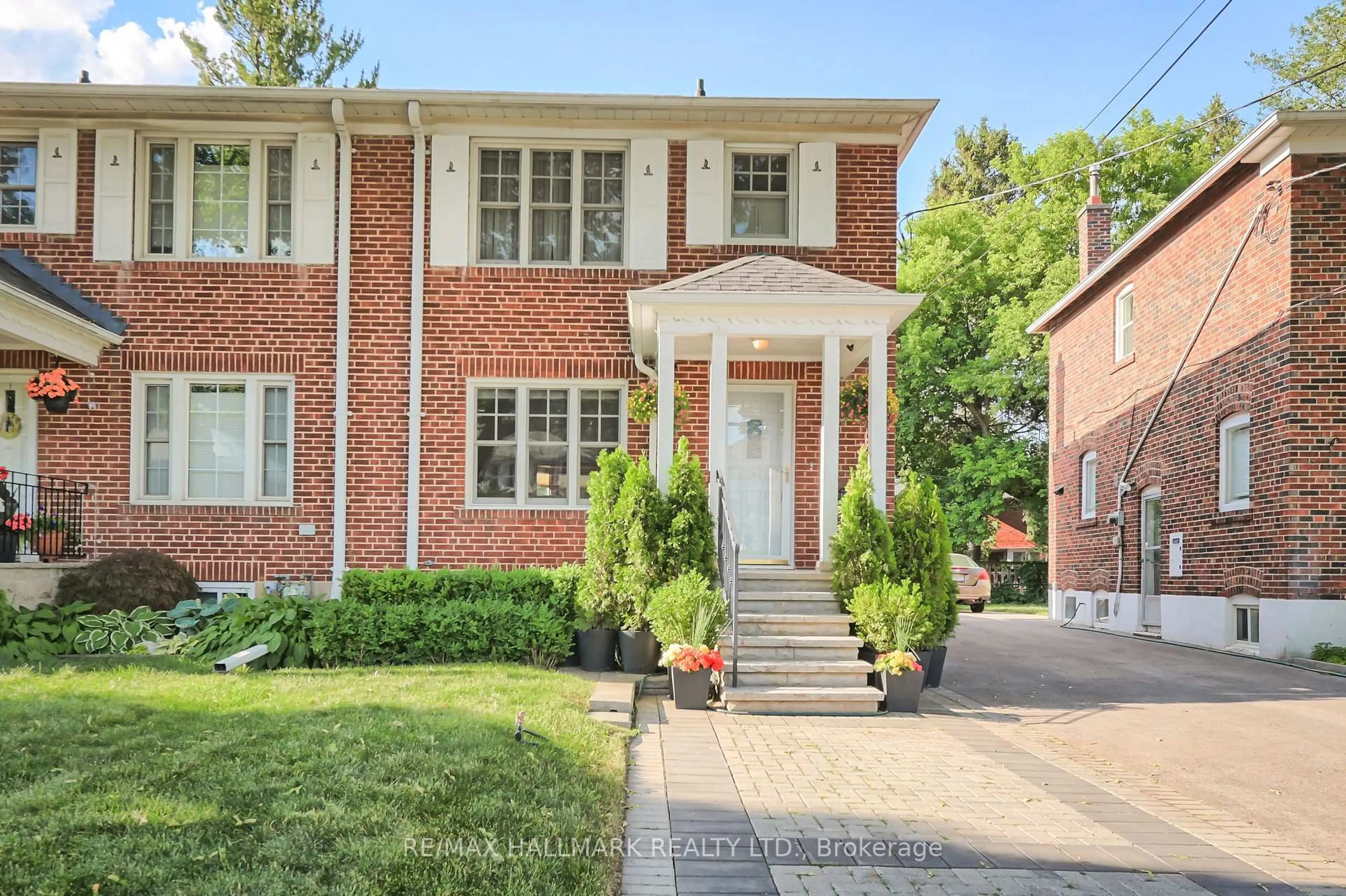 Home with brick exterior material, street for 24 Thursfield Cres, Toronto Ontario M4G 2N5
