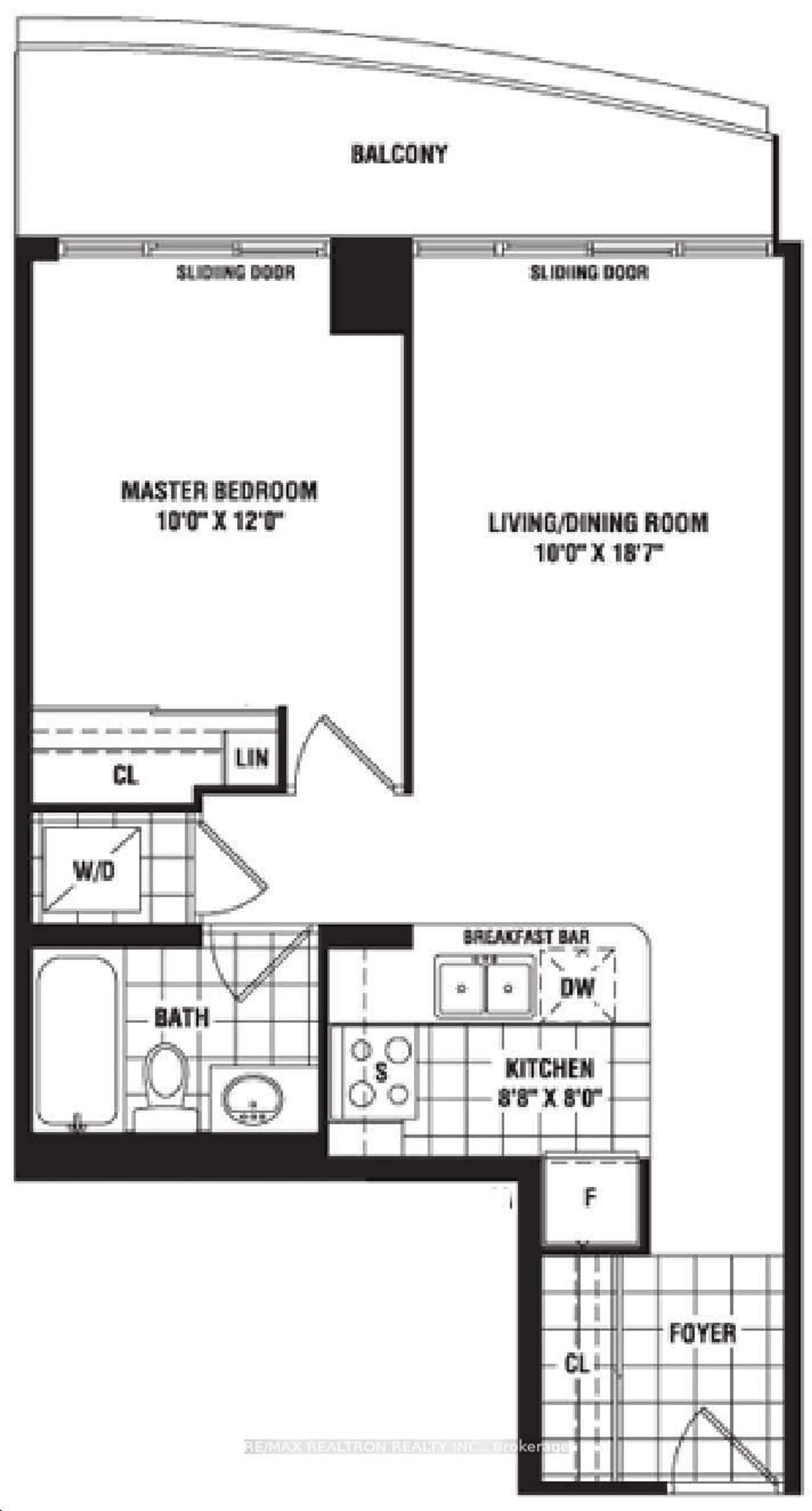 Floor plan for 35 Hollywood Ave #1101, Toronto Ontario M2N 0A9