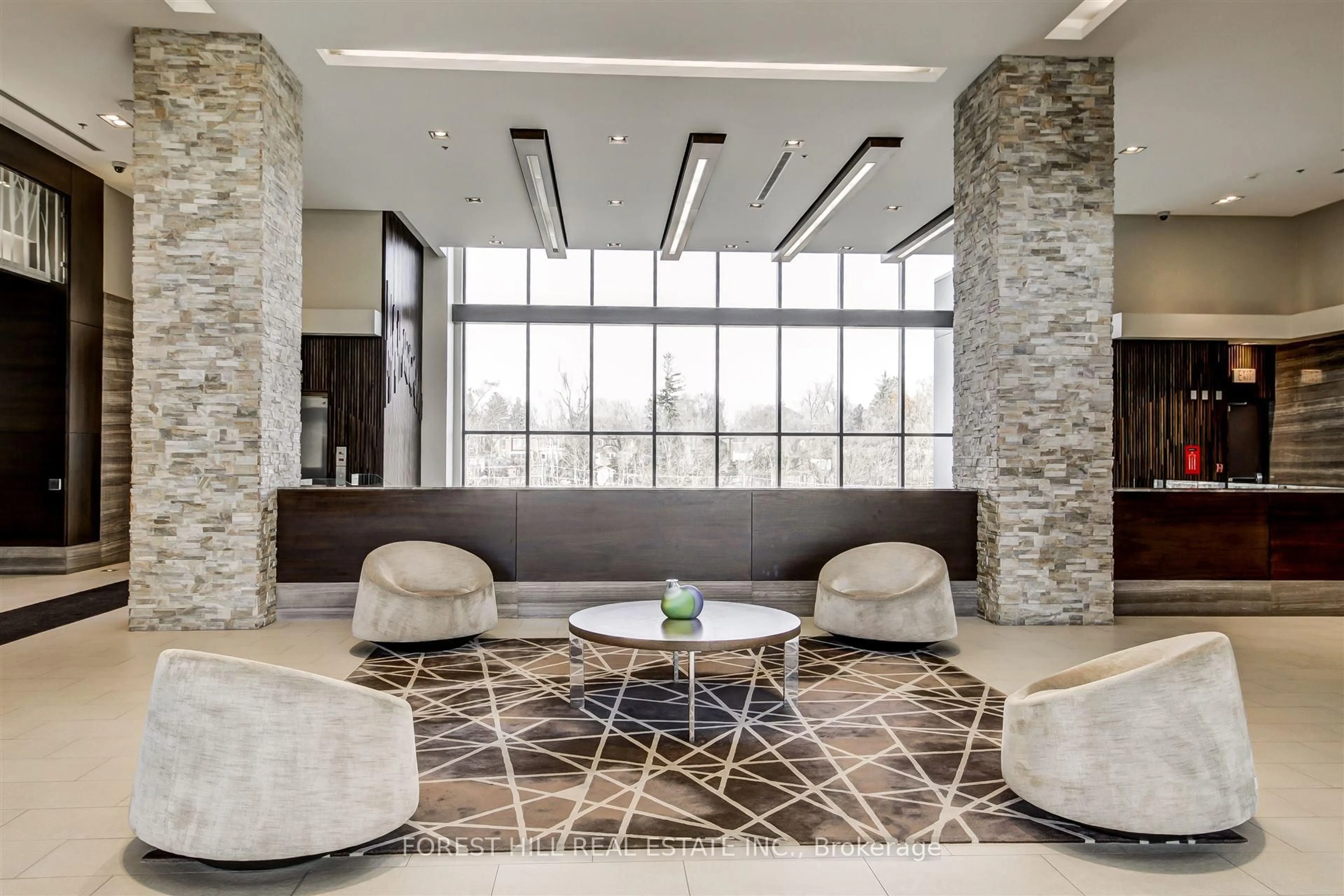 Lobby for 35 Brian Peck Cres #TH 120, Toronto Ontario M4G 0A5