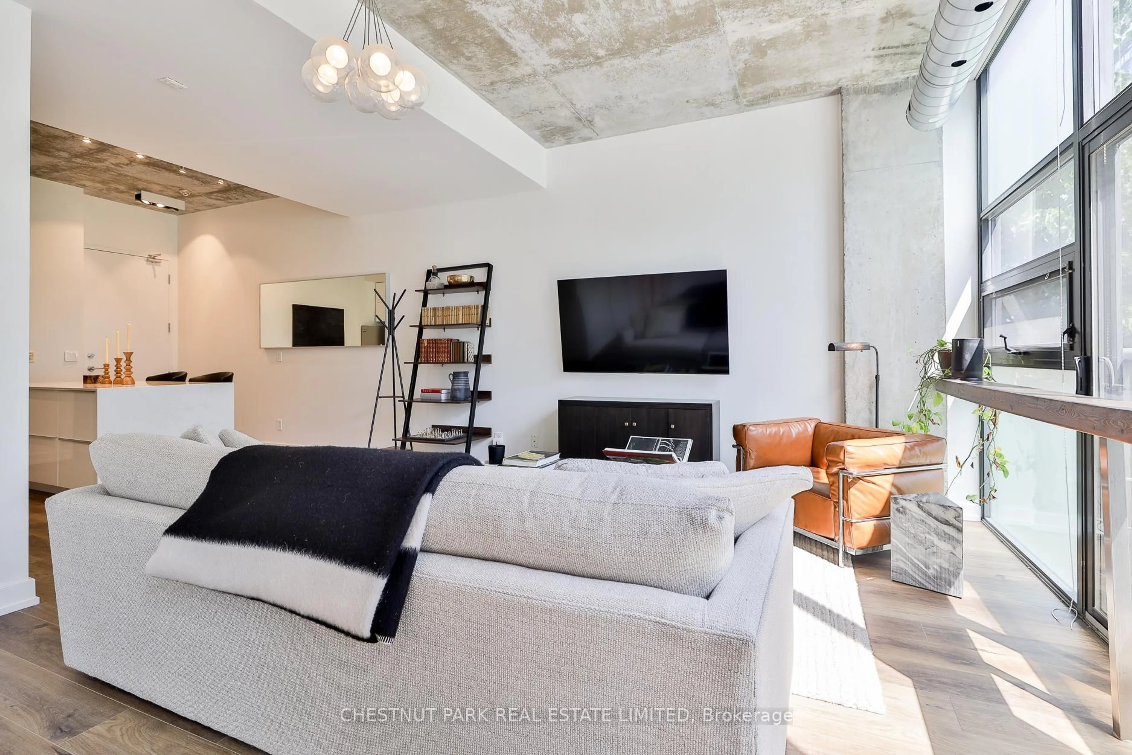 Living room with furniture, unknown for 60 Bathurst St #211, Toronto Ontario M5V 2P4