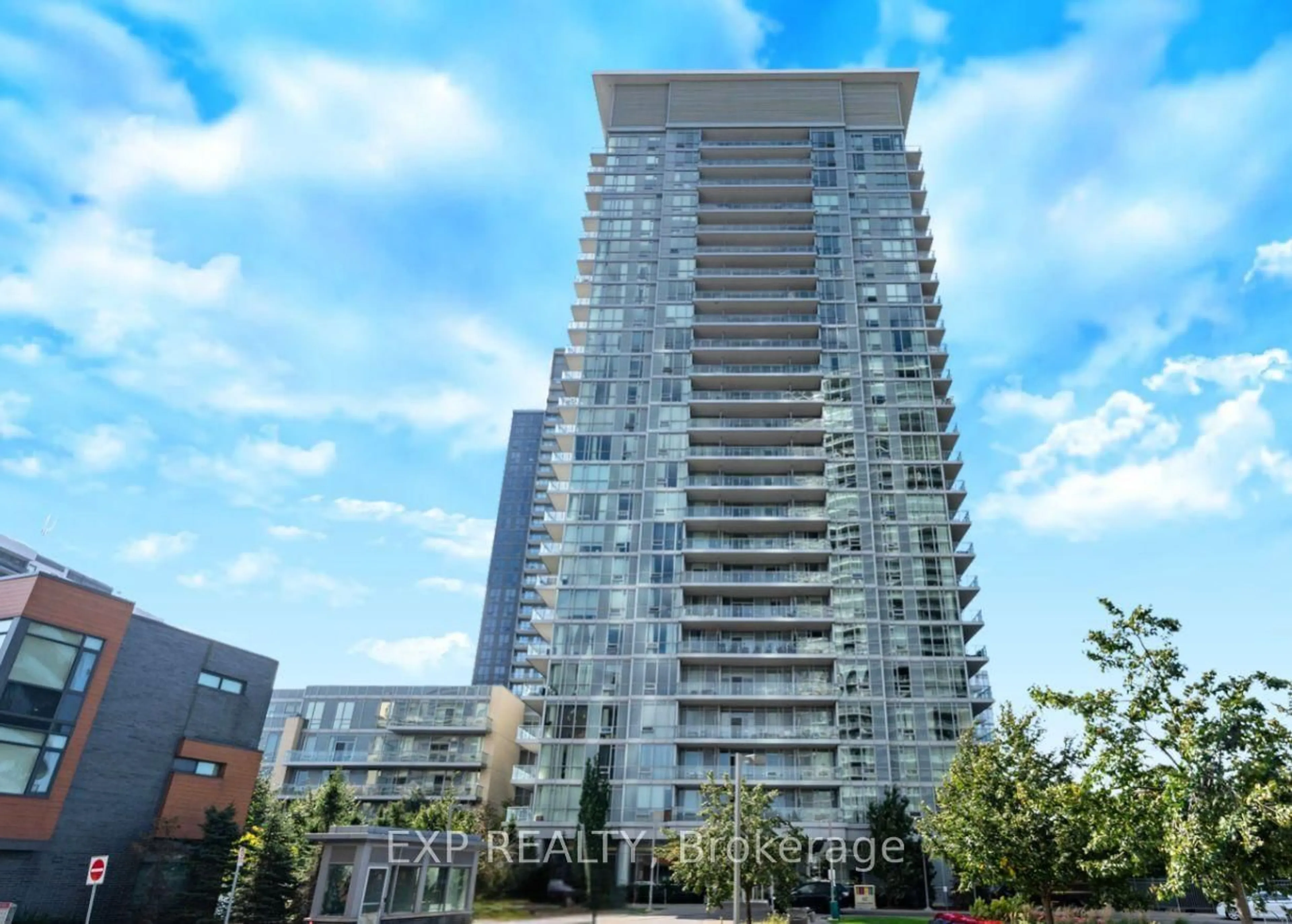 A pic from outside/outdoor area/front of a property/back of a property/a pic from drone, unknown for 62 Forest Manor Rd #408, Toronto Ontario M2J 0B6