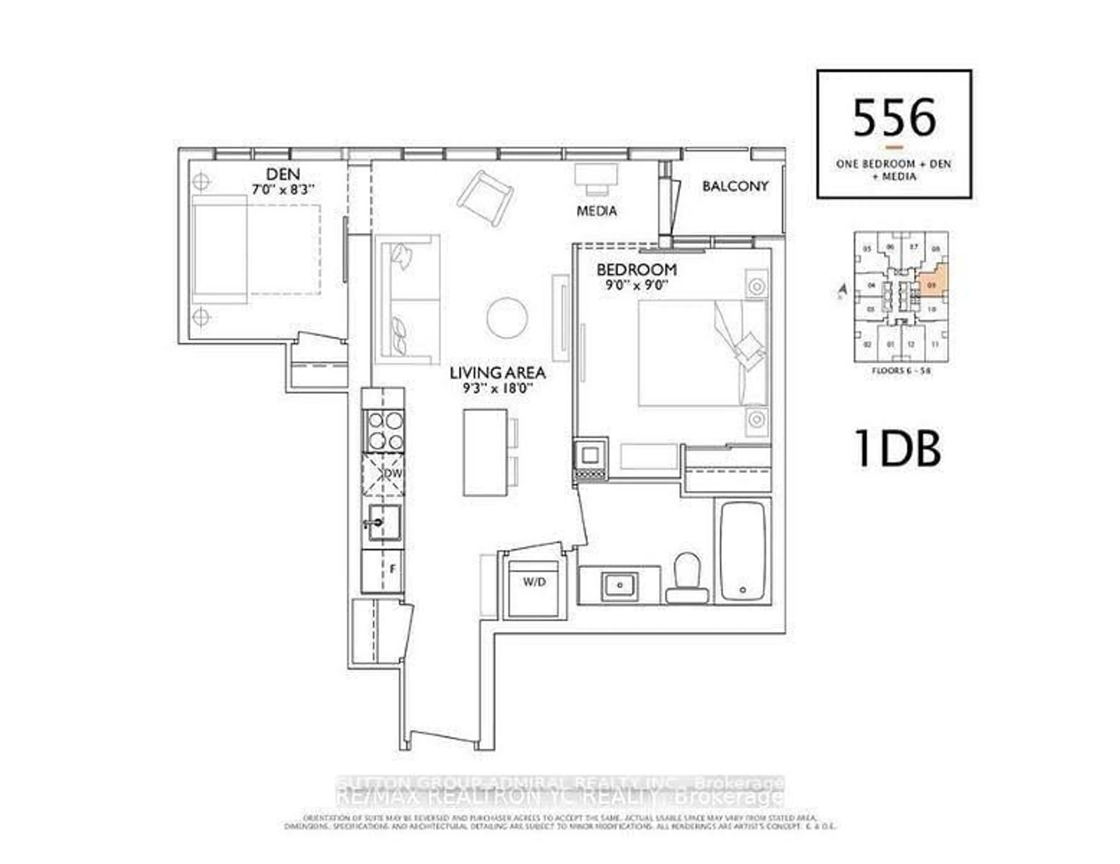Floor plan for 1 Yorkville Ave #3809, Toronto Ontario M4W 0B1