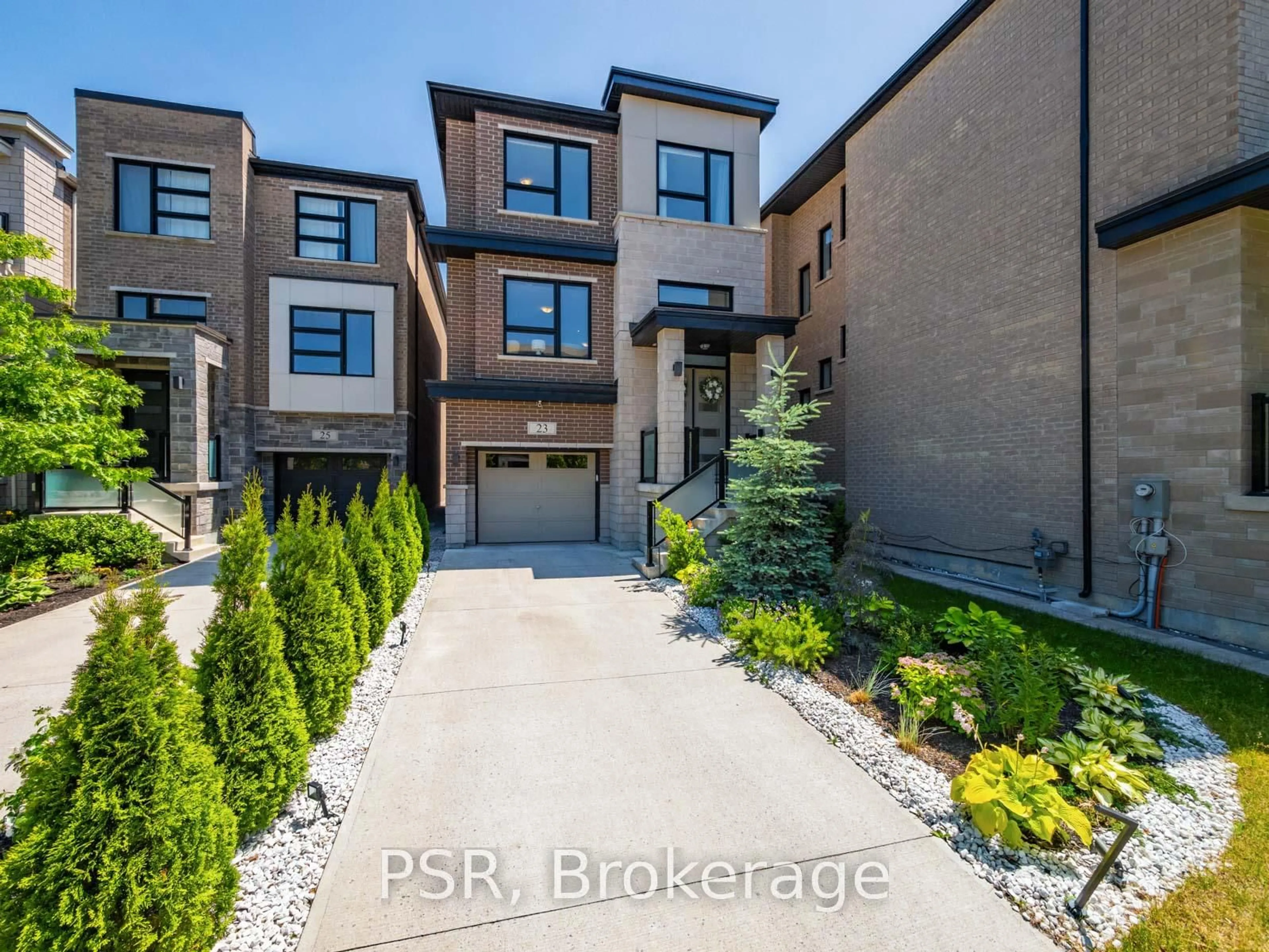 Home with brick exterior material, street for 23 Hollyhock Crt, Toronto Ontario M3B 0B4