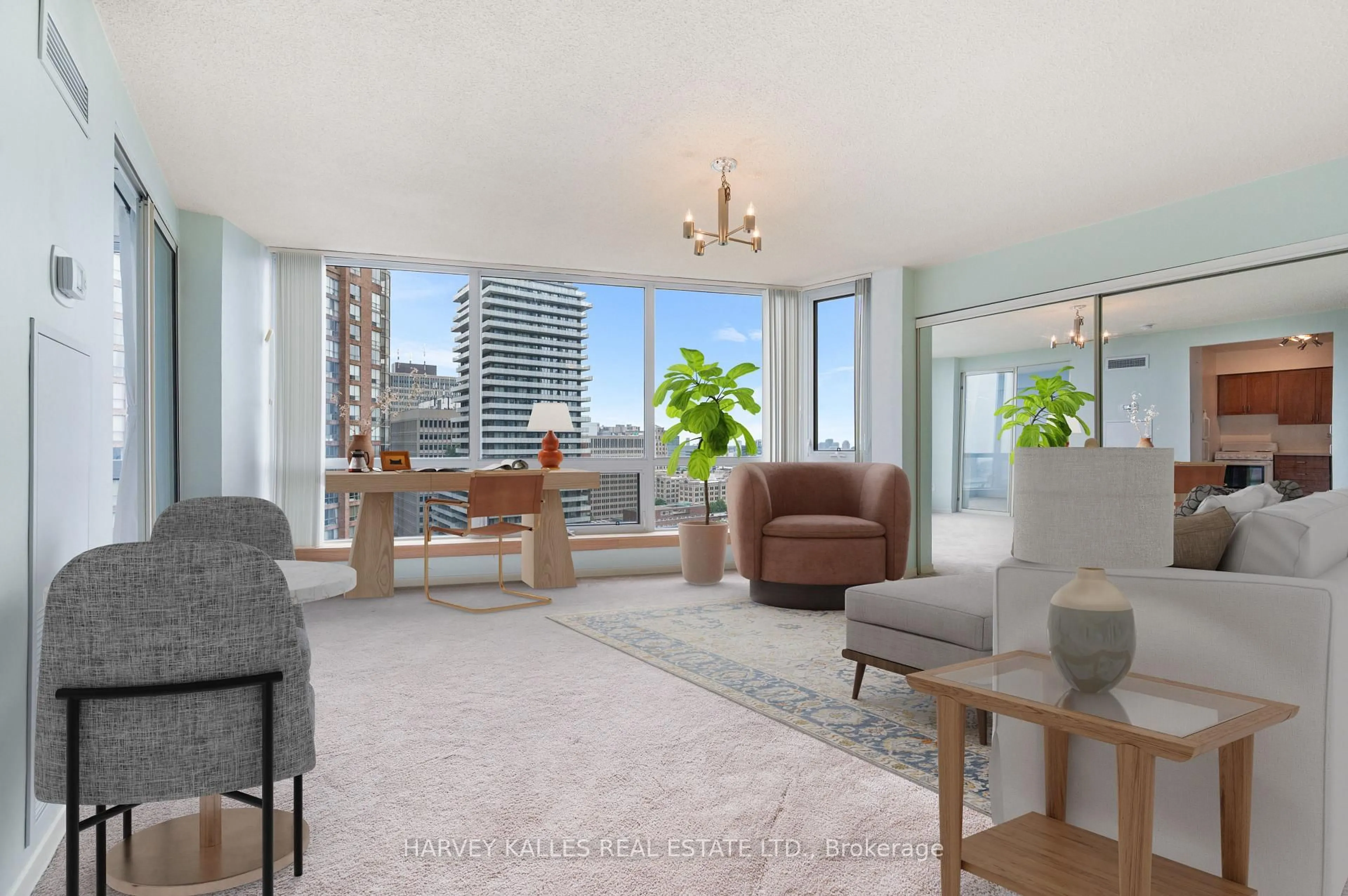 Living room with furniture, unknown for 1055 Bay St #2110, Toronto Ontario M5S 3A3