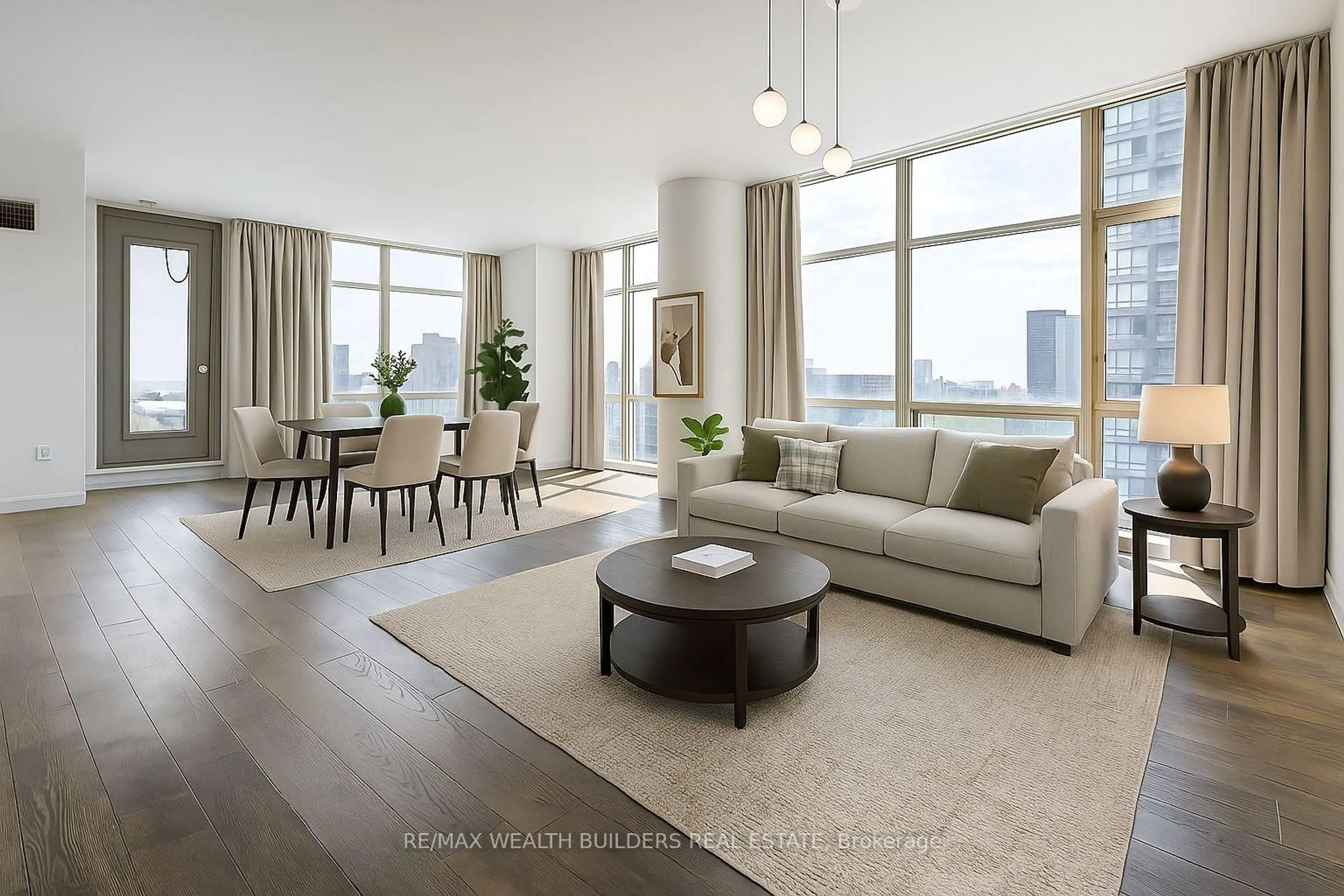 Living room with furniture, unknown for 35 Mariner Terr #712, Toronto Ontario M5V 3V9