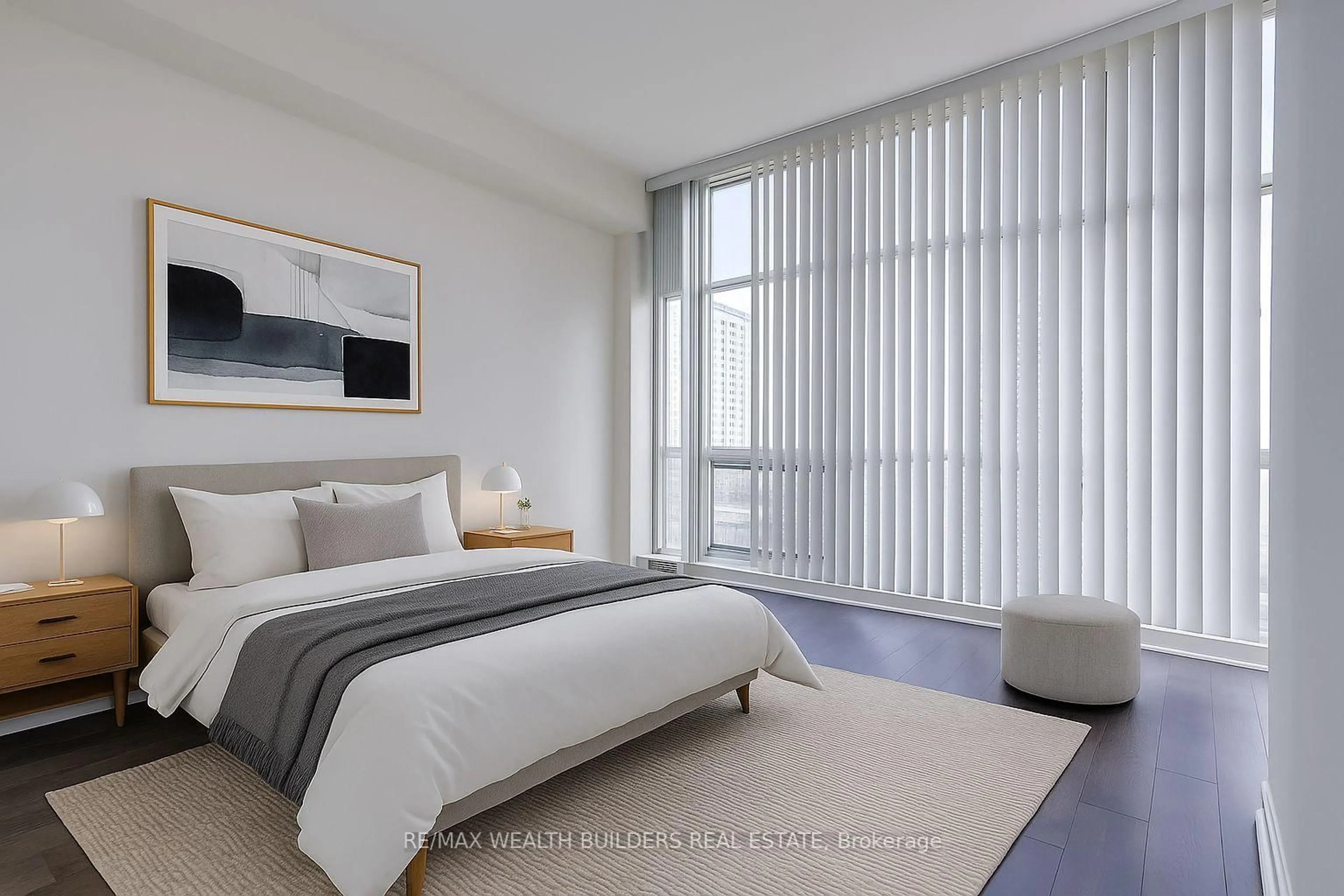 Bedroom with bed, unknown for 35 Mariner Terr #712, Toronto Ontario M5V 3V9