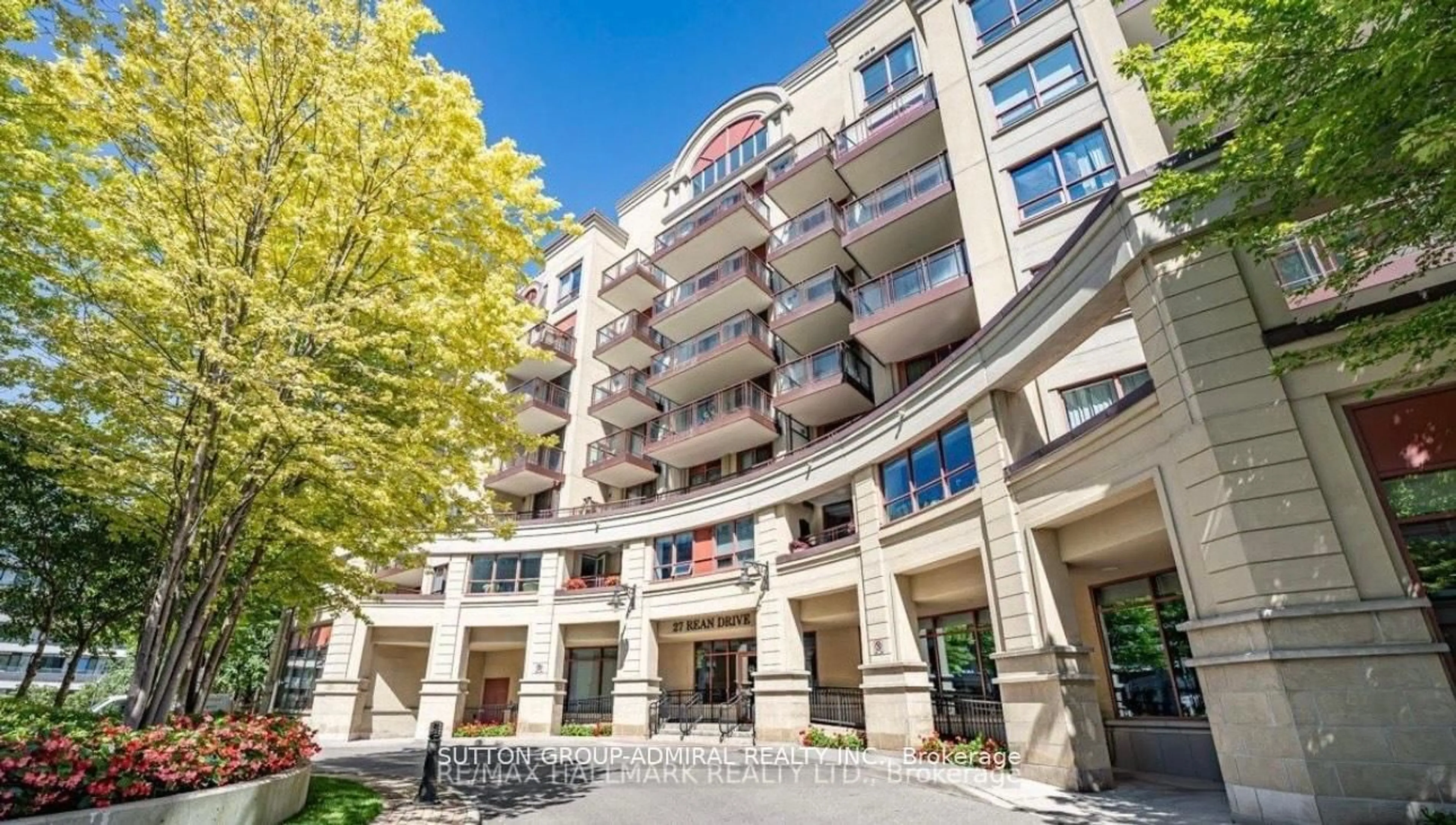 Patio, building for 27 Rean Dr #604, Toronto Ontario M2K 0A6