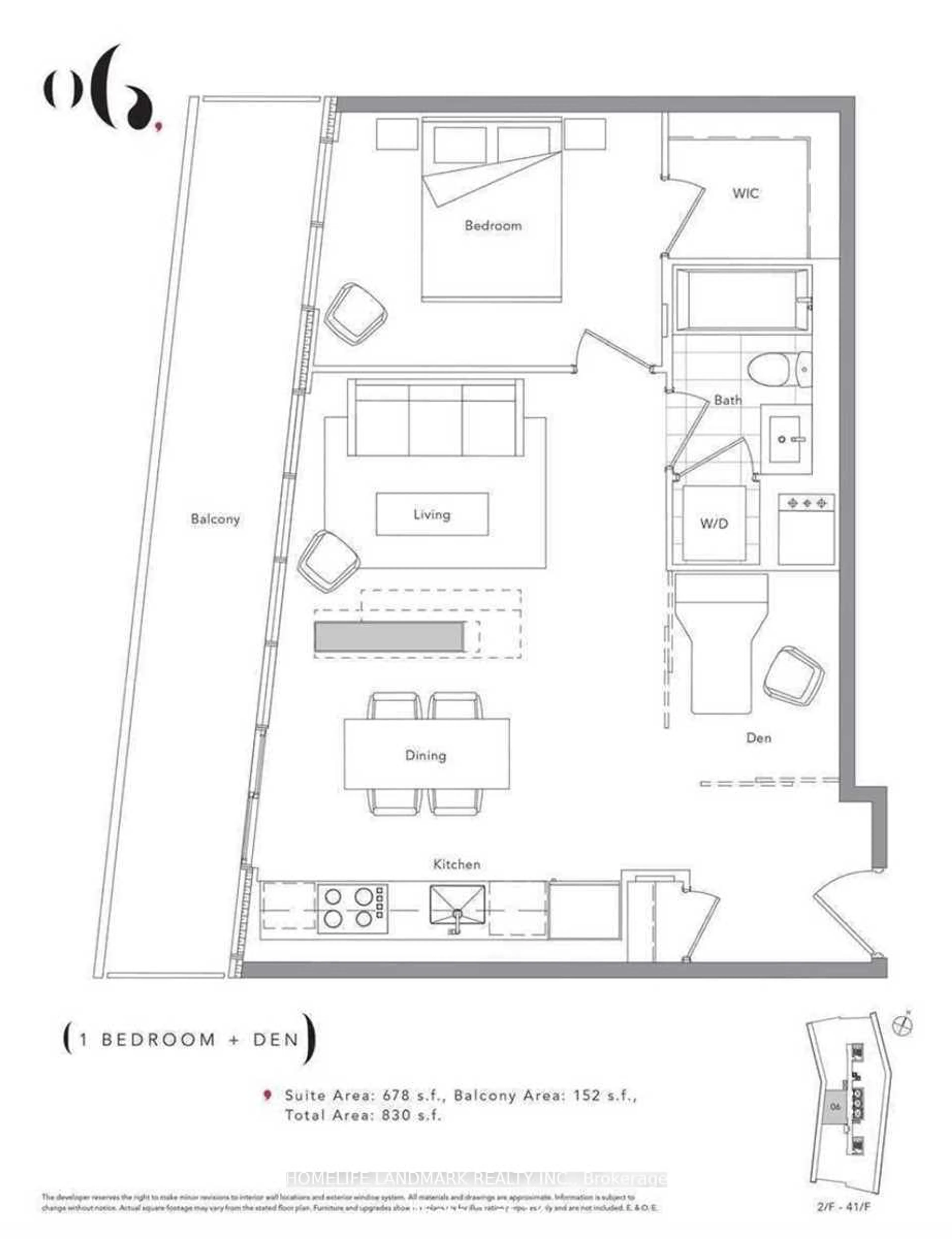 Floor plan for 115 Mcmahon Dr #3606, Toronto Ontario M2K 0E4