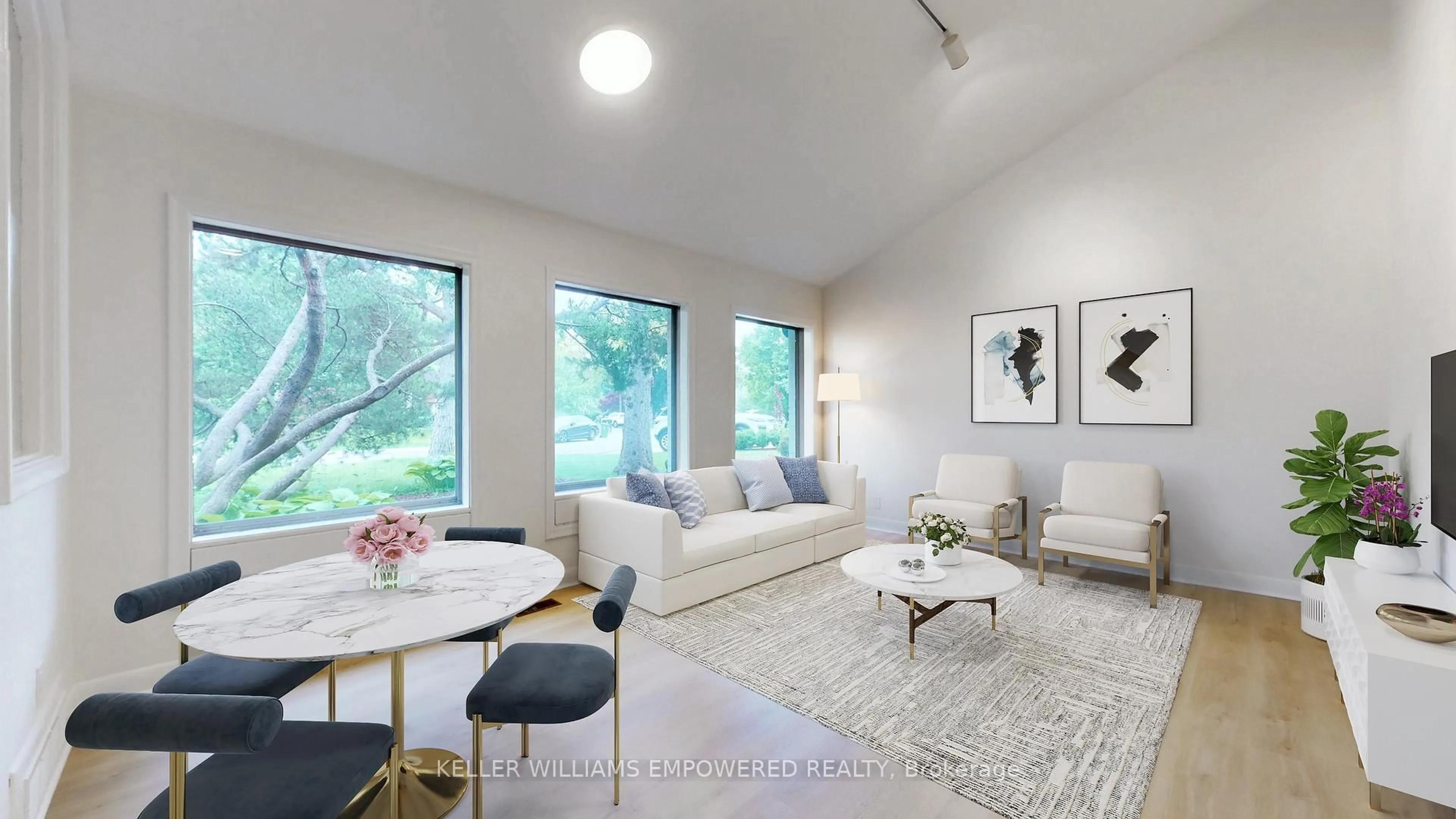 Living room with furniture, unknown for 34 Cedarbank Cres, Toronto Ontario M3B 3A4