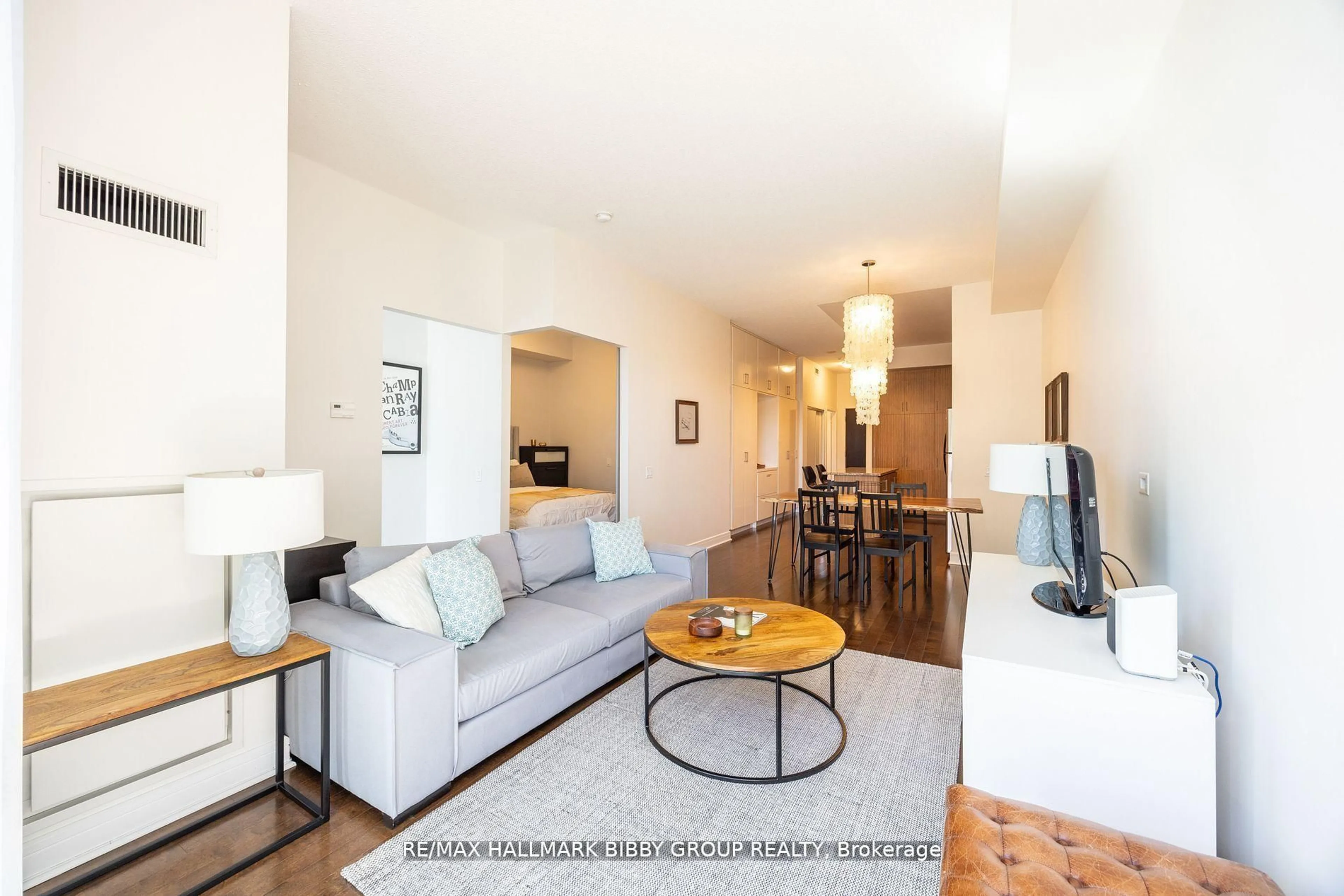 Living room with furniture, unknown for 112 George St #S420, Toronto Ontario M5A 2M5
