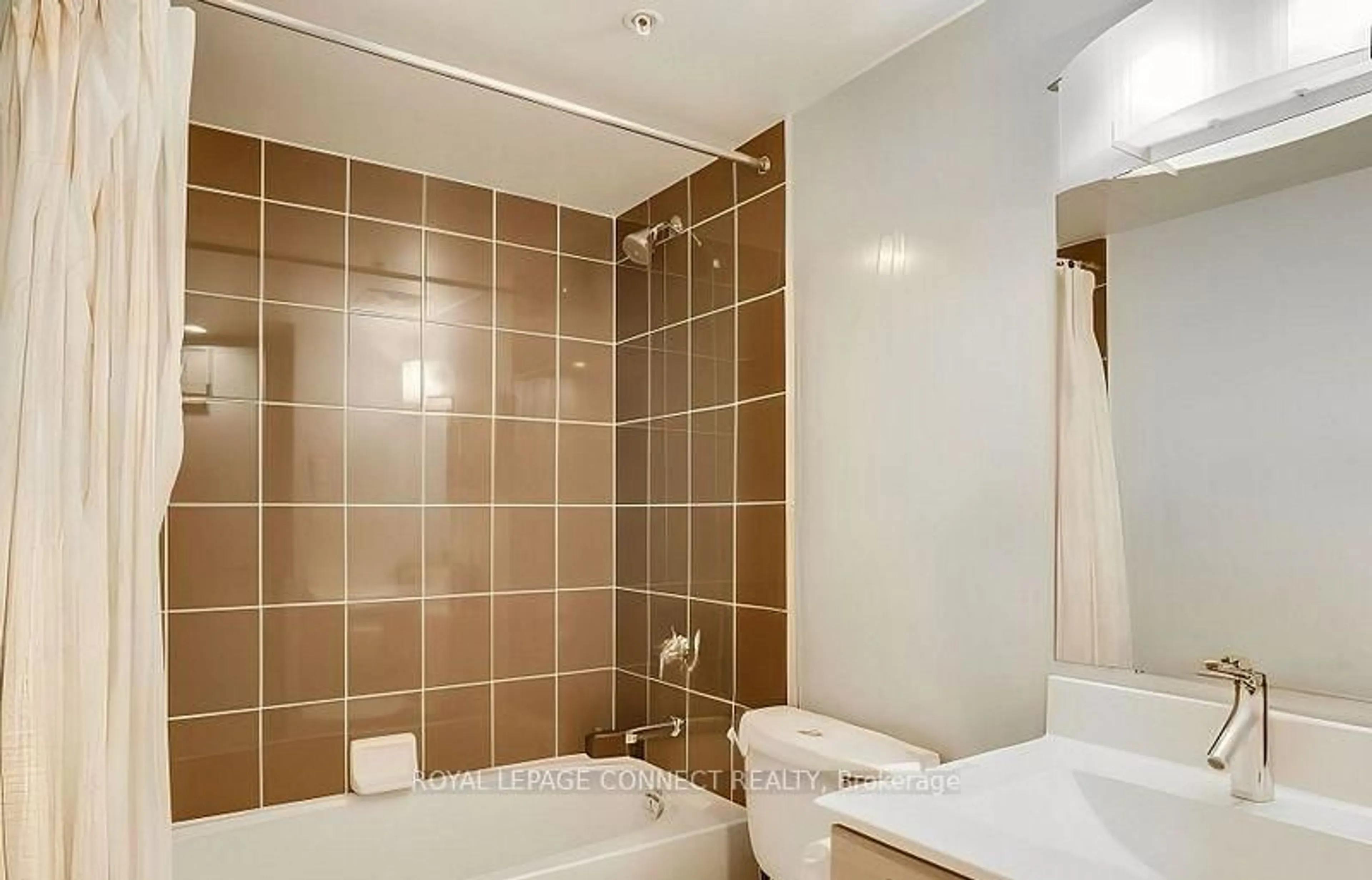 Standard bathroom, ceramic/tile floor for 20 Joe Shuster Way #702, Toronto Ontario M6K 0A3