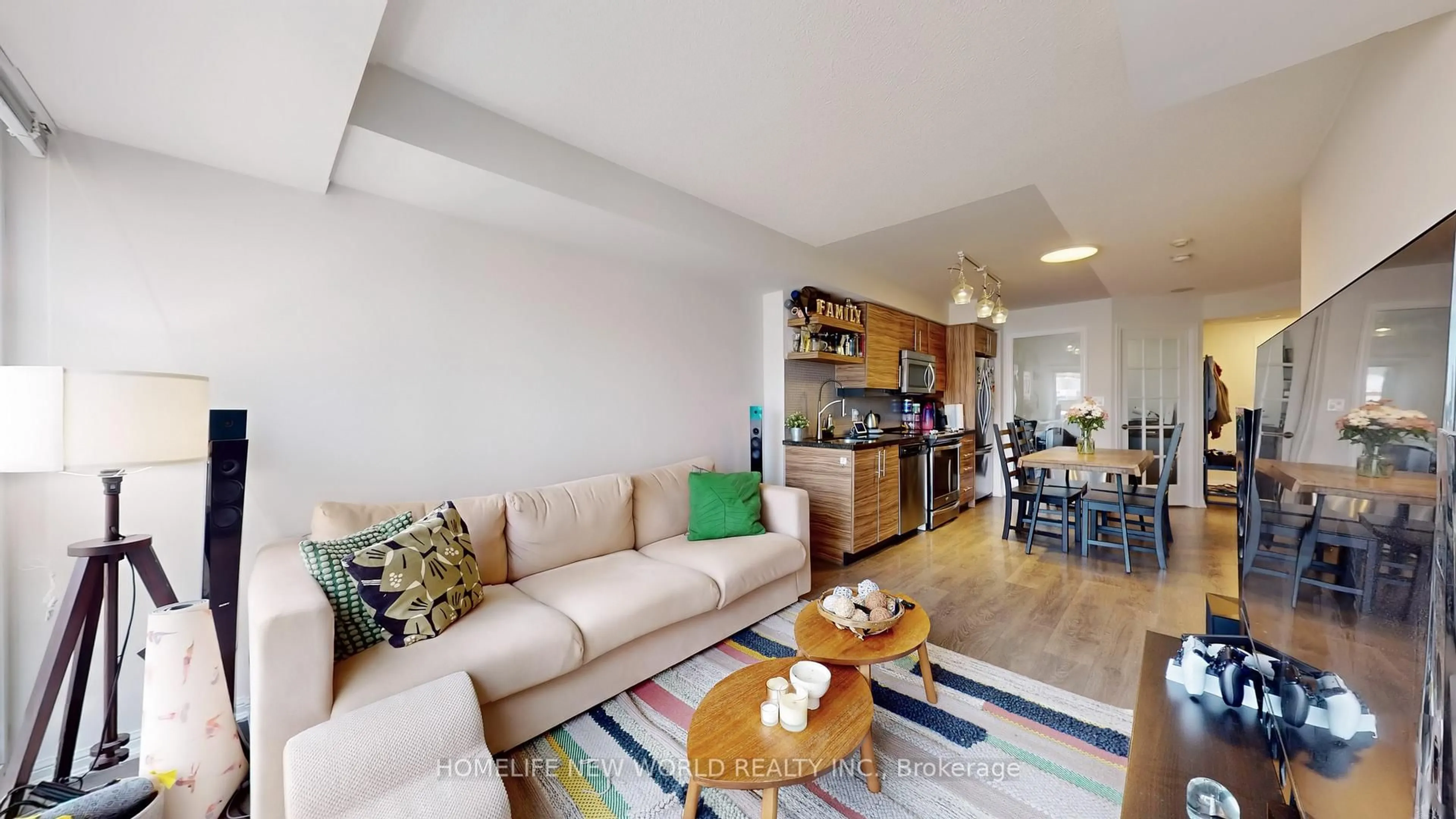 Living room with furniture, unknown for 400 Adelaide St #717, Toronto Ontario M5A 1N4