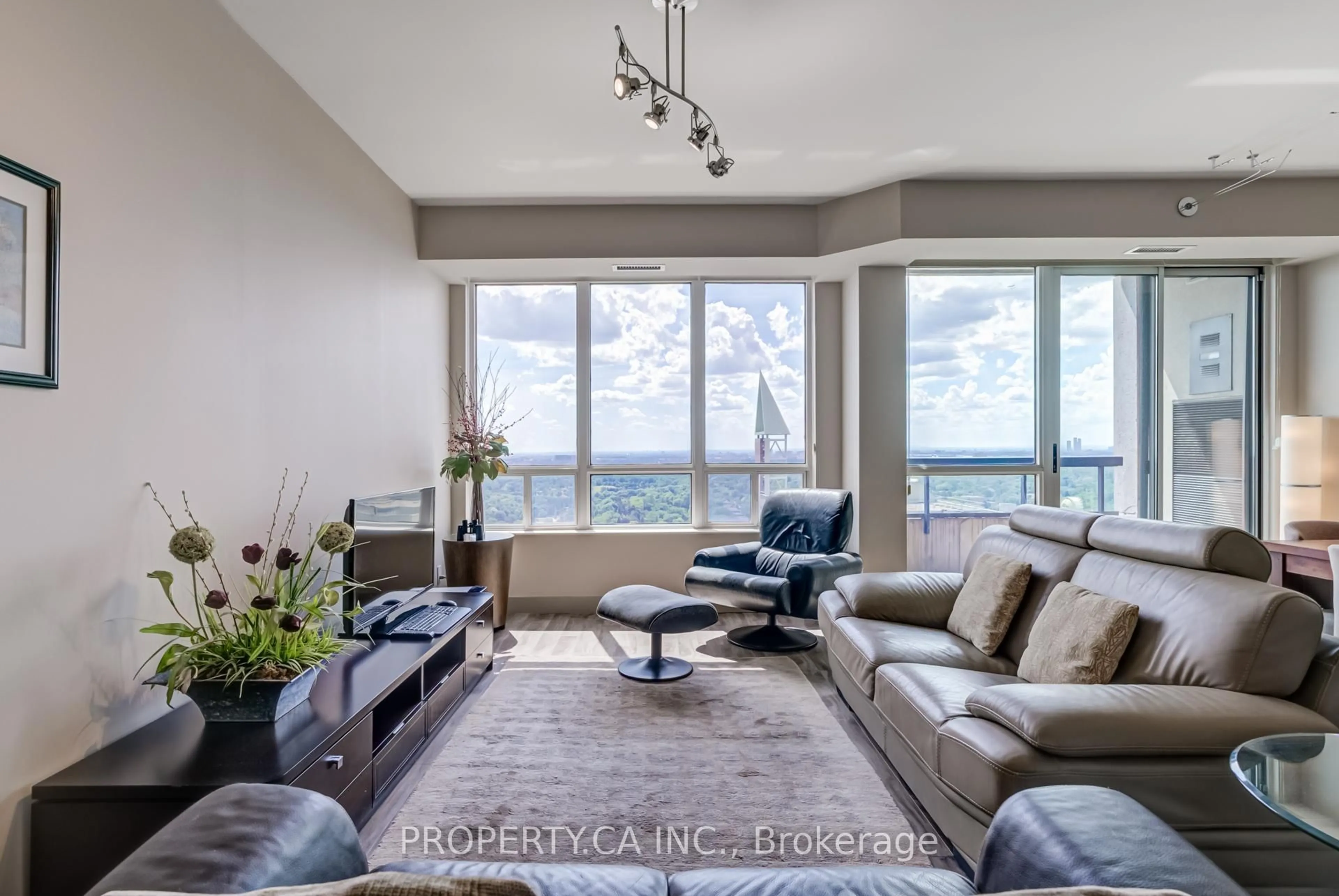 Living room with furniture, unknown for 8 Hillcrest Ave #PH 201, Toronto Ontario M2N 6Y6