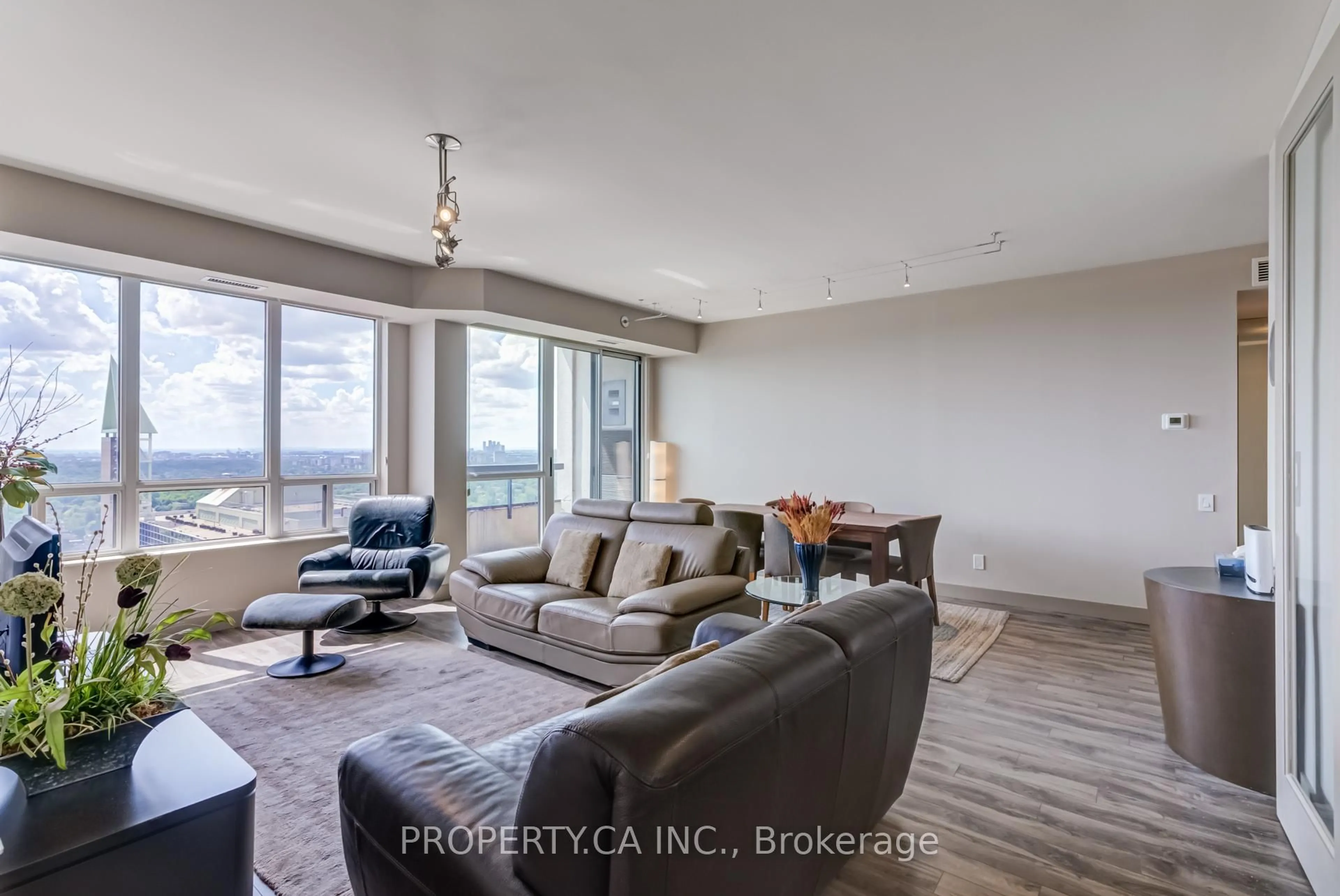 Living room with furniture, unknown for 8 Hillcrest Ave #PH 201, Toronto Ontario M2N 6Y6