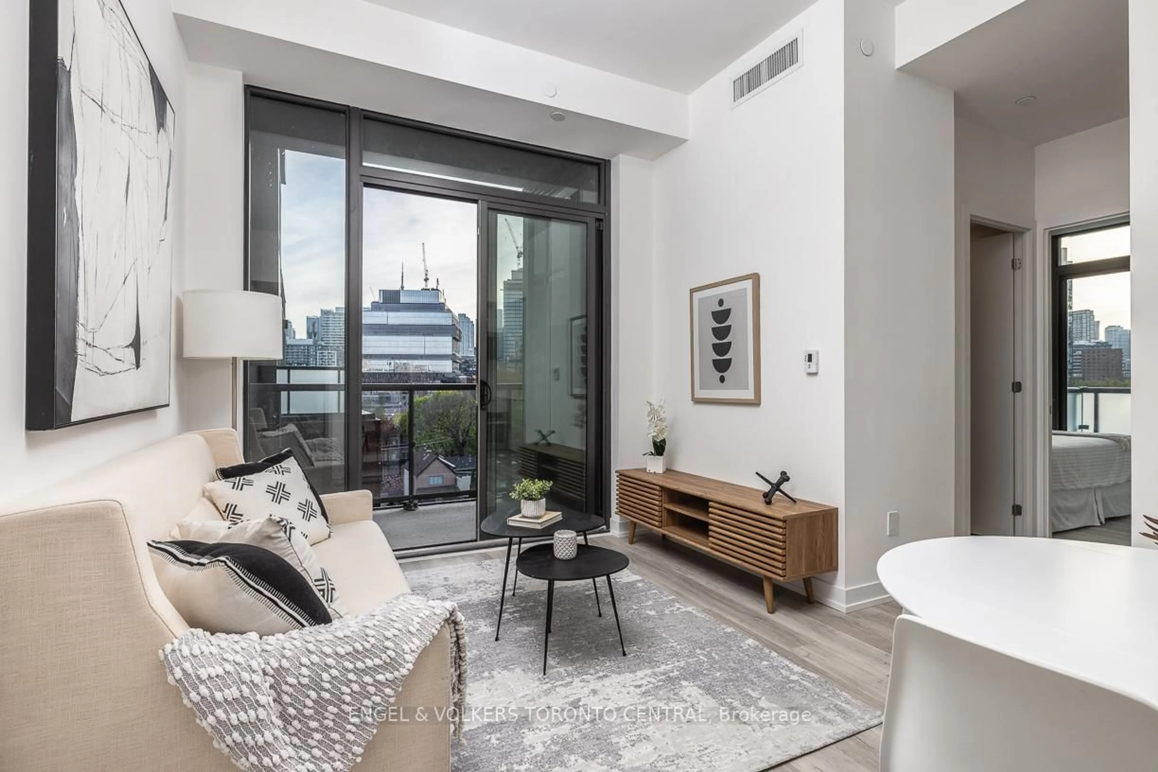 Living room with furniture, unknown for 28 Eastern Ave #629, Toronto Ontario M5A 1H5