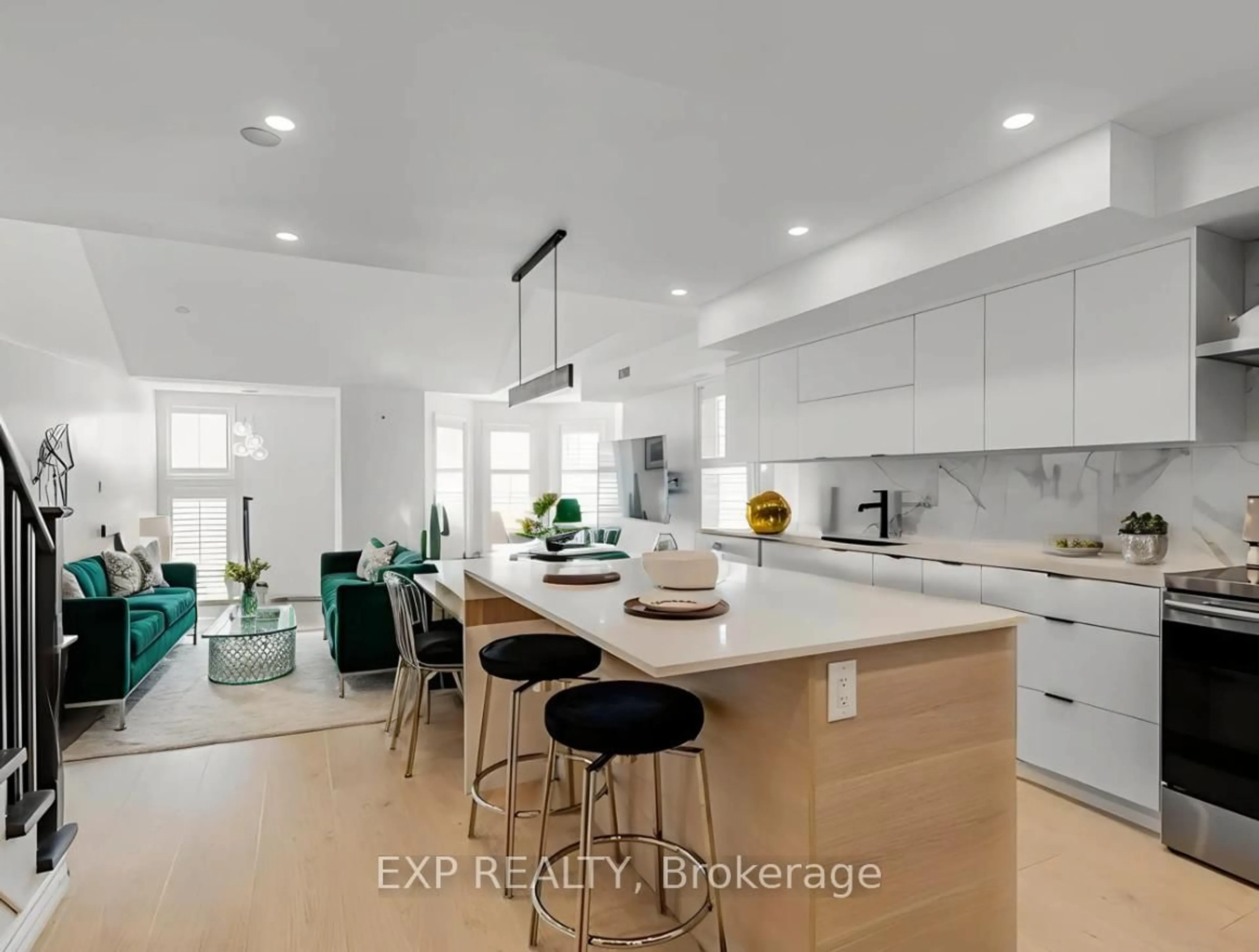 Open concept kitchen, unknown for 120 Aerodrome Cres #301, Toronto Ontario M4G 4J2