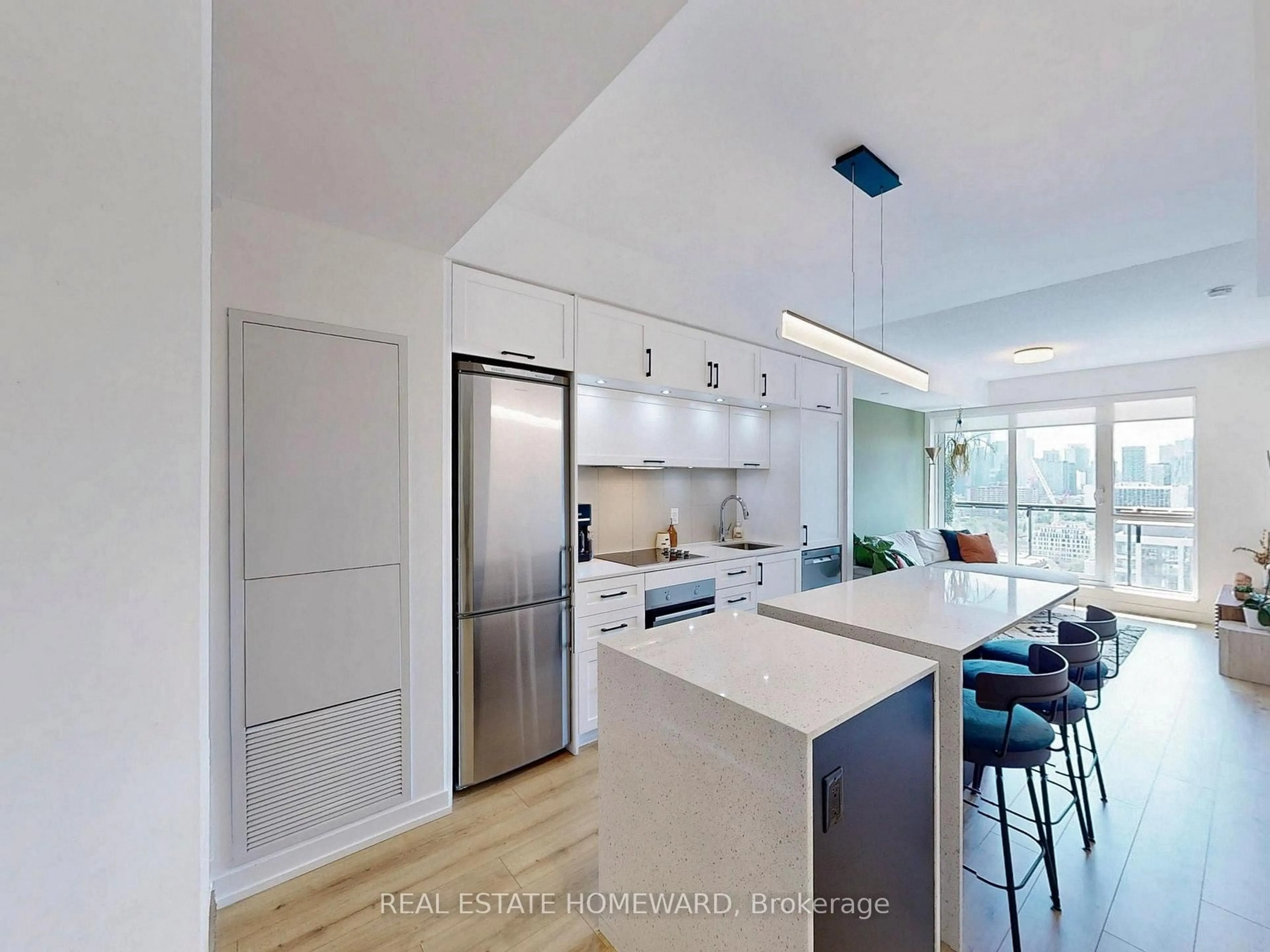 Open concept kitchen, unknown for 55 Regent Park Blvd #1908, Toronto Ontario M5A 0C2