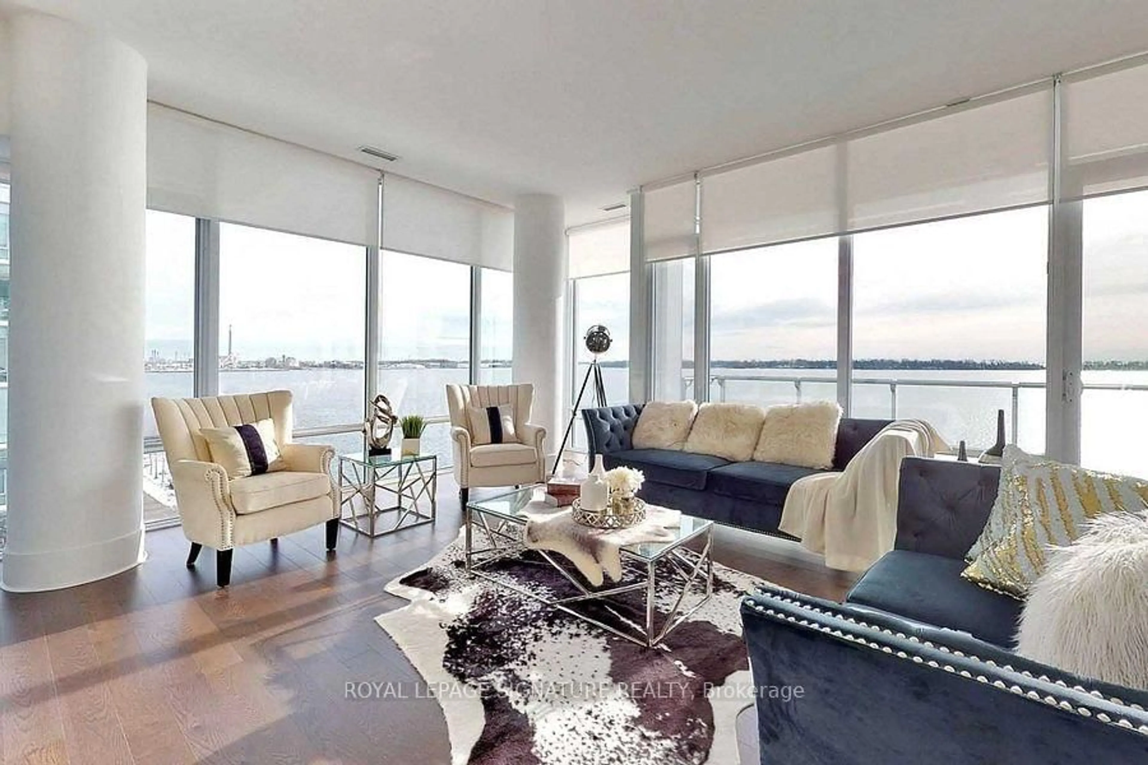 Living room with furniture, unknown for 29 Queens Quay #707, Toronto Ontario M5E 0A4