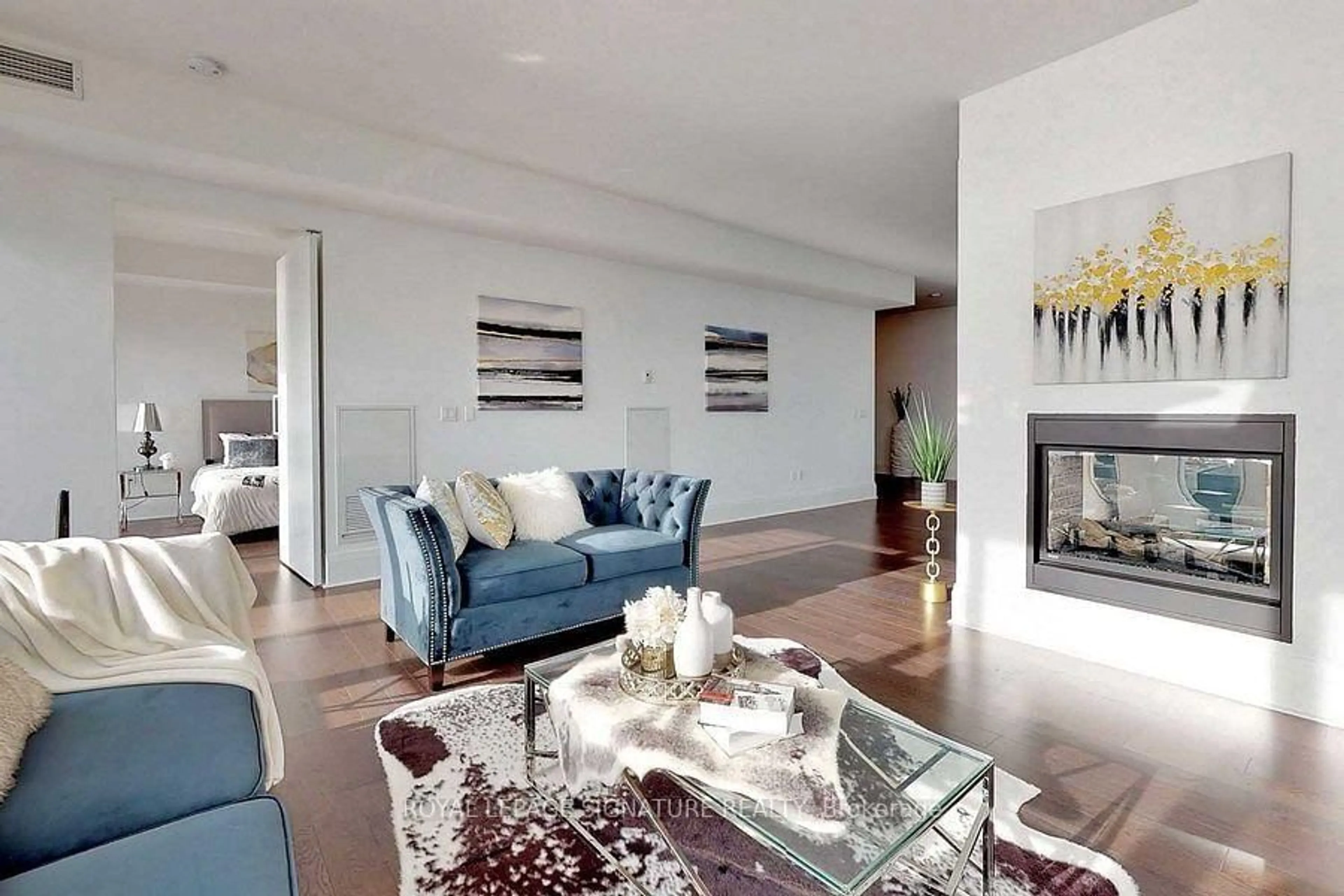 Living room with furniture, unknown for 29 Queens Quay #707, Toronto Ontario M5E 0A4