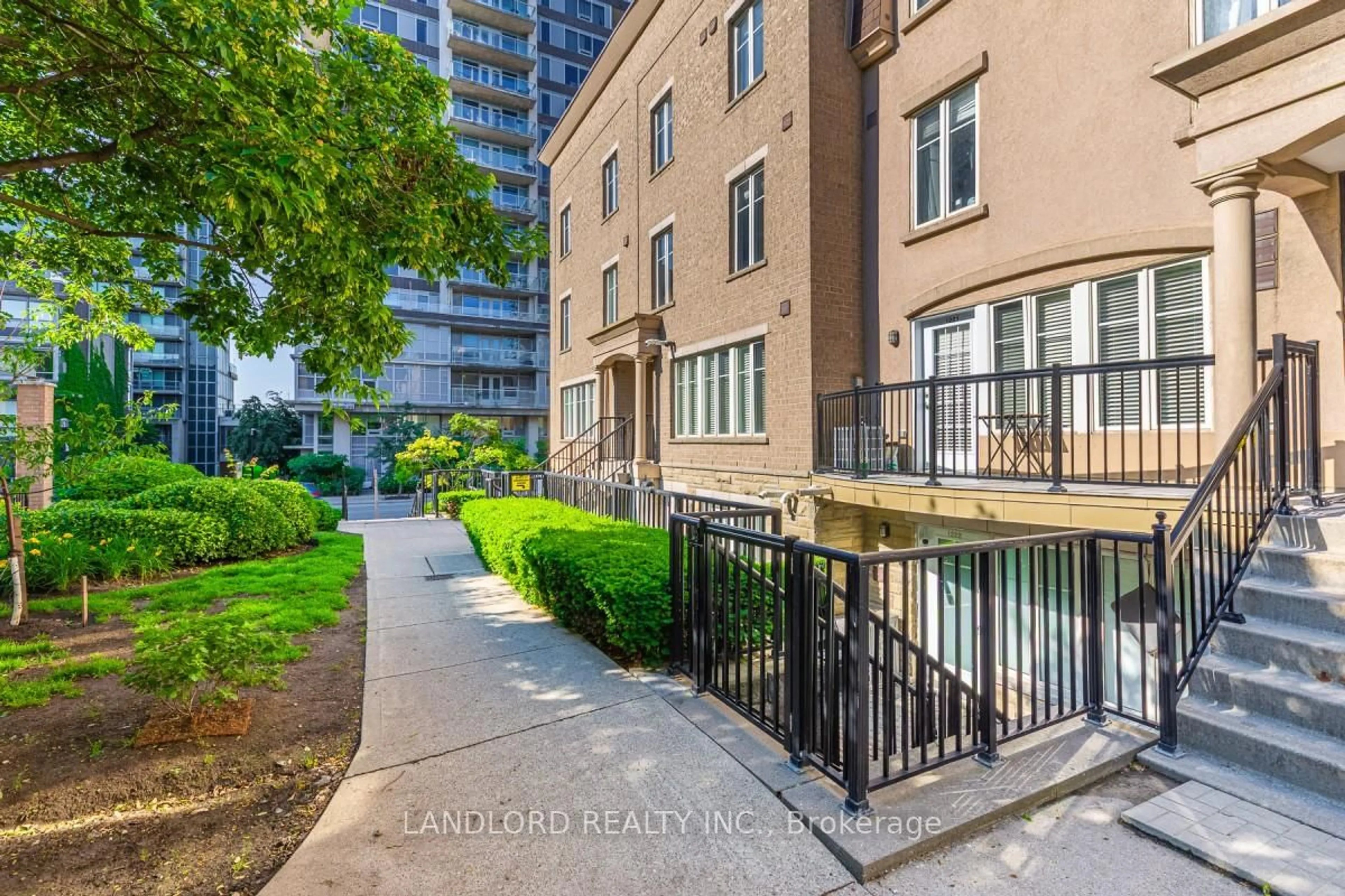 Patio, street for 21 Pirandello St #1221, Toronto Ontario M6K 3P4