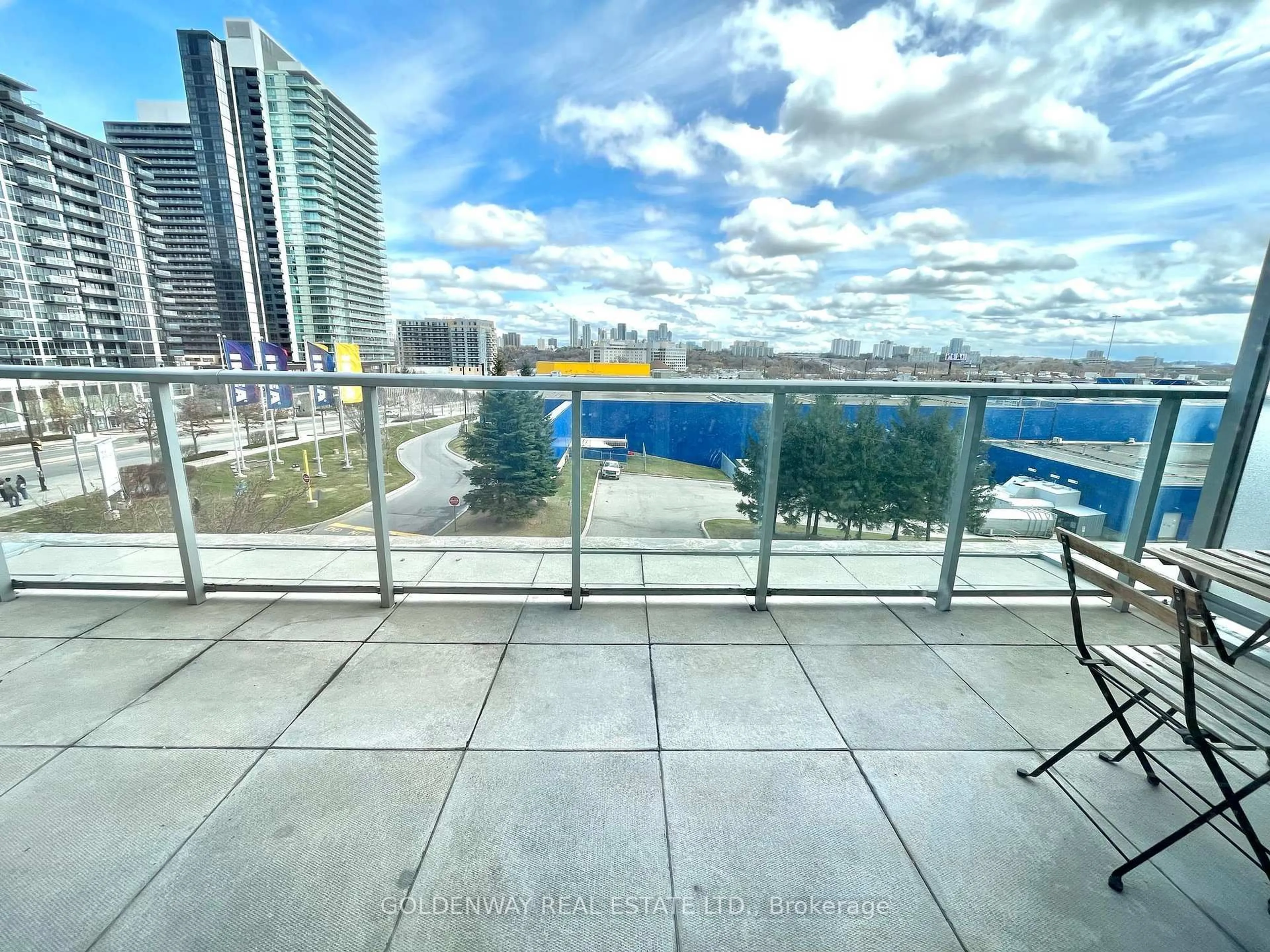 Balcony in the apartment, water/lake/river/ocean view for 121 Mcmahon Dr #303, Toronto Ontario M2K 0C2