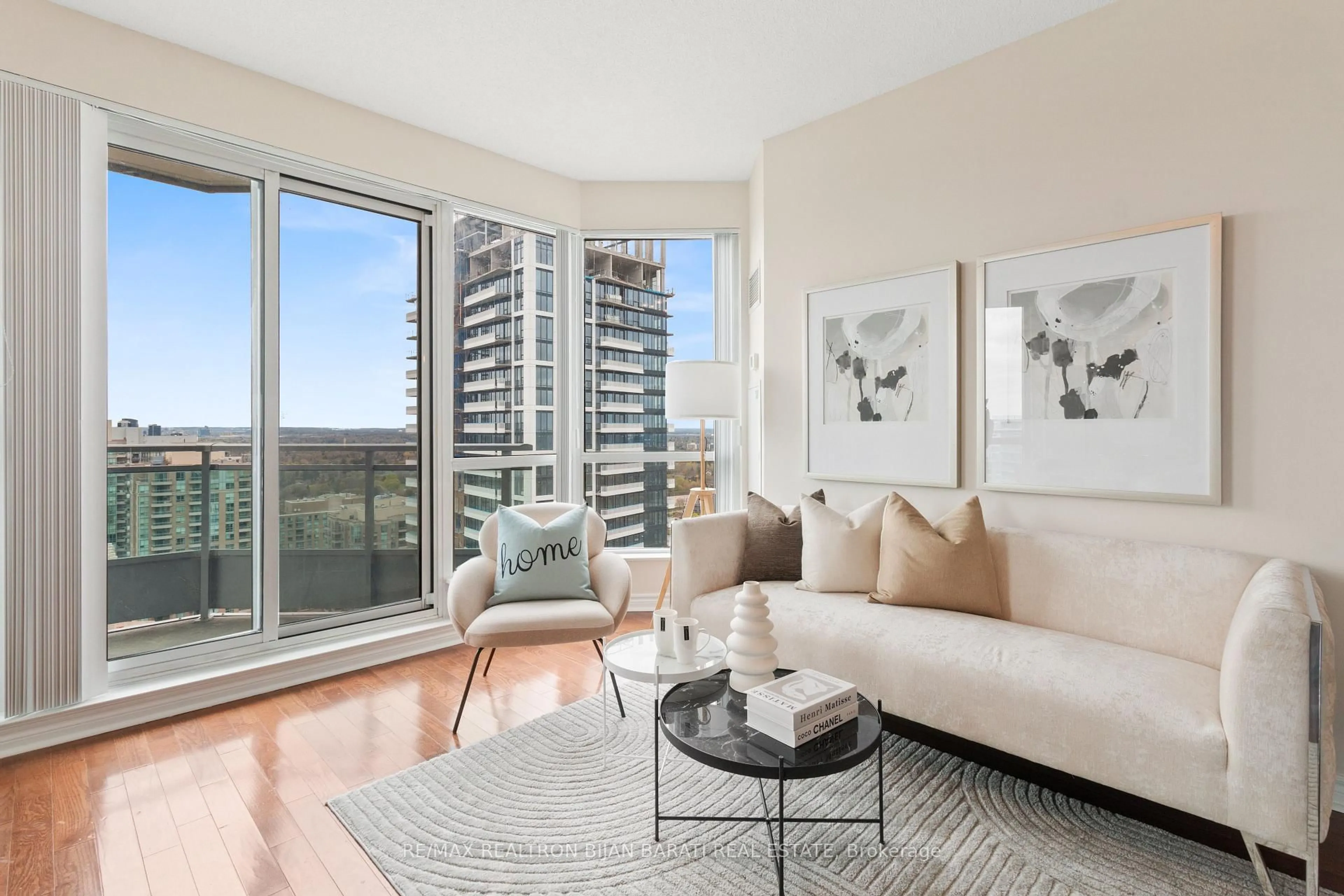 Living room with furniture, unknown for 18 Holmes Ave #2510, Toronto Ontario M2N 0E1