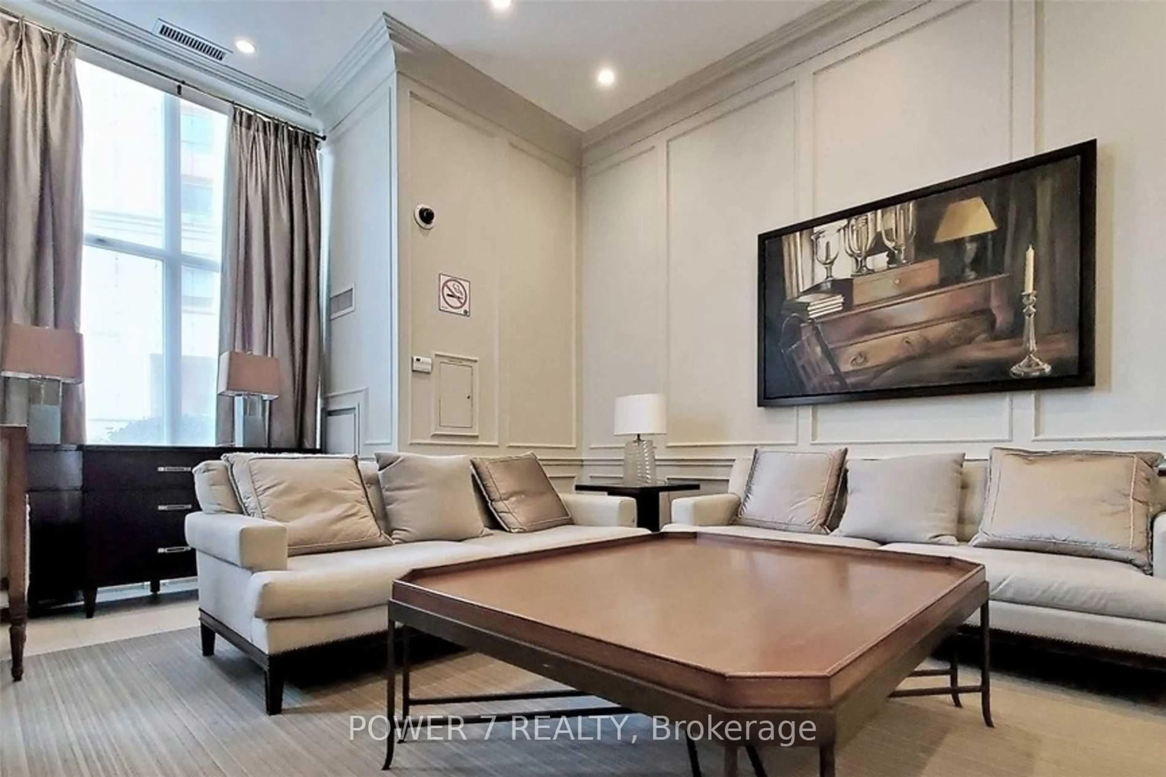 Living room with furniture, unknown for 15 Rean Dr #204, Toronto Ontario M2K 0A7