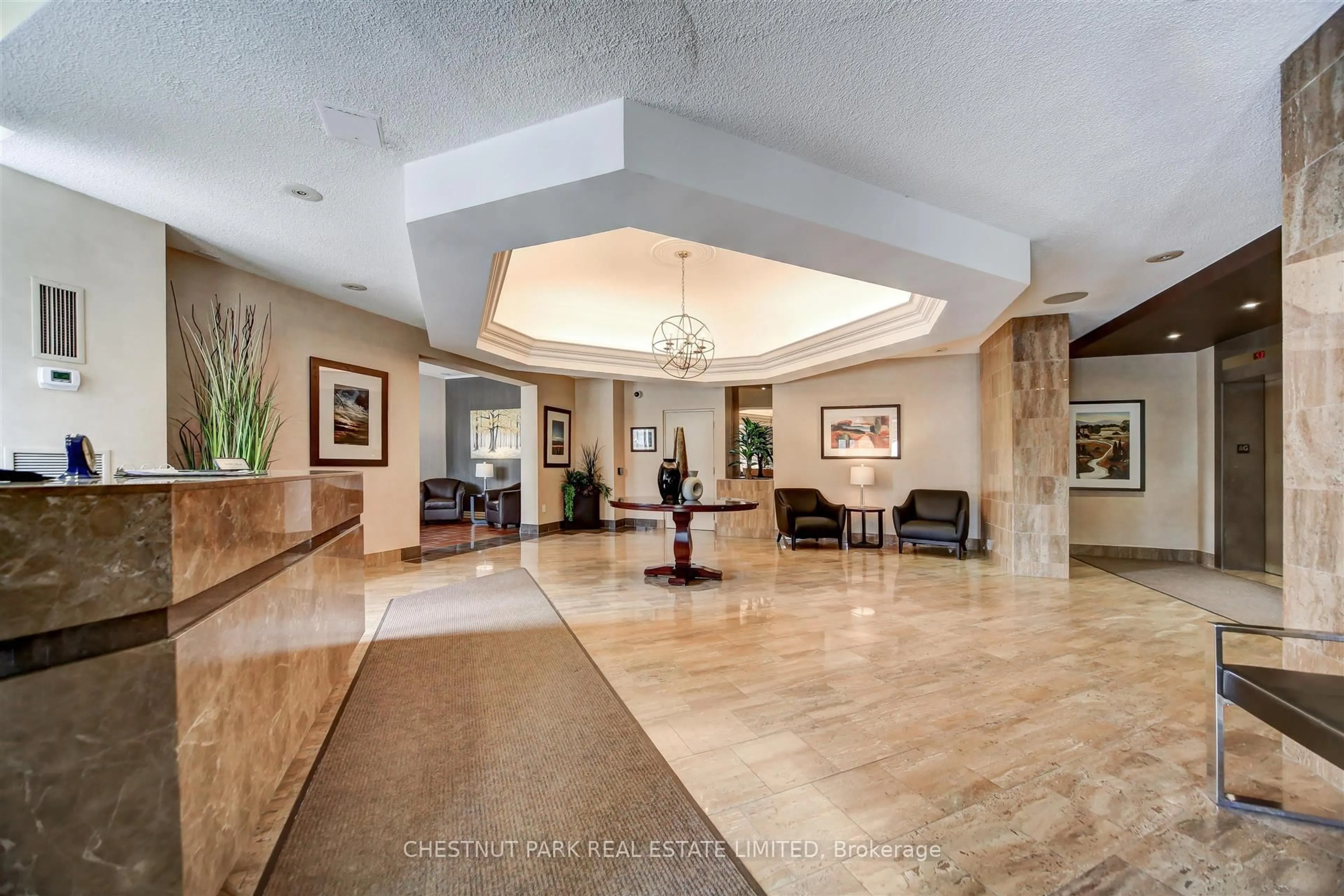 Lobby for 75 Wynford Heights Cres #305, Toronto Ontario M3C 3H9