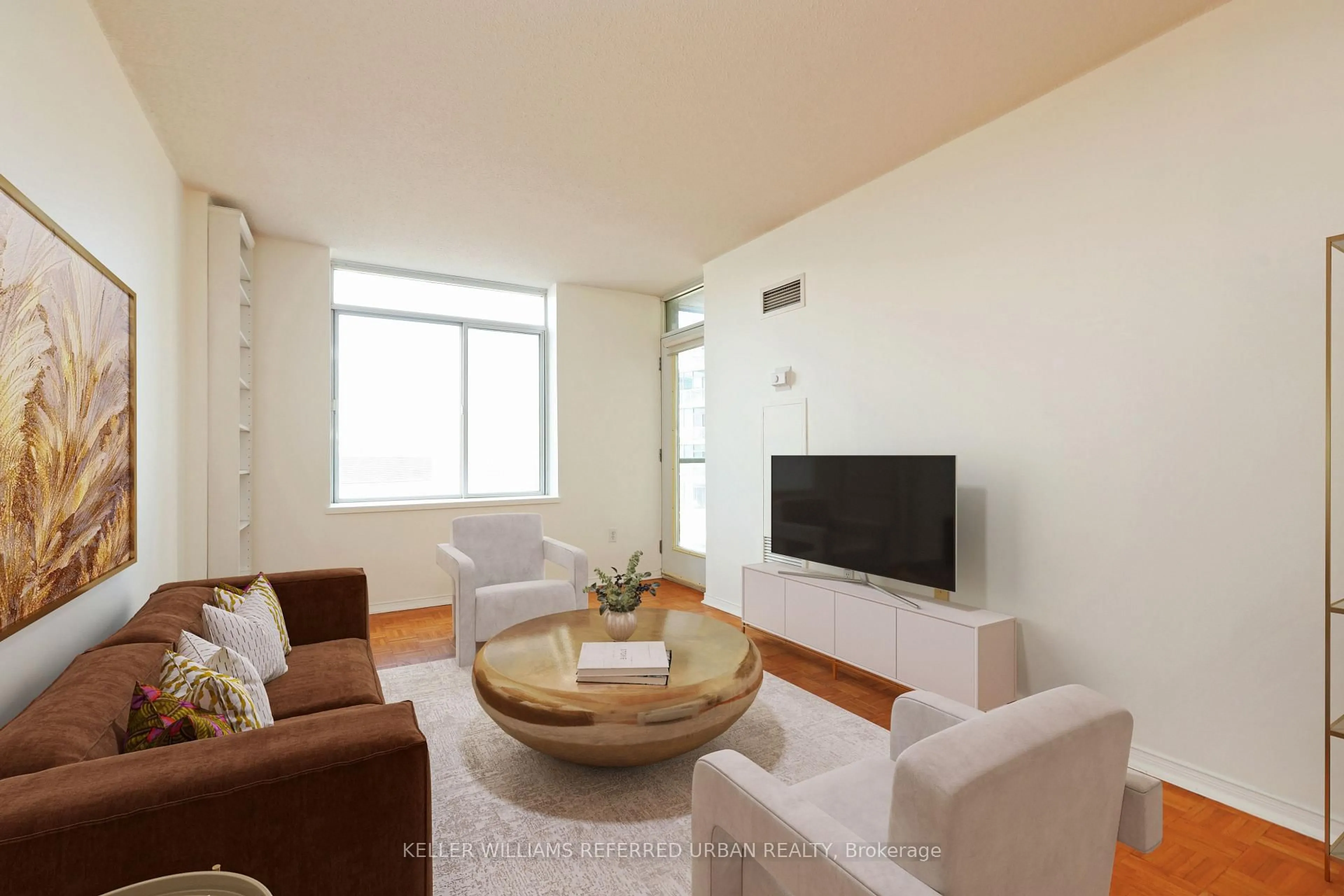 Living room with furniture, unknown for 39 Parliament St #1008, Toronto Ontario M5A 4R2