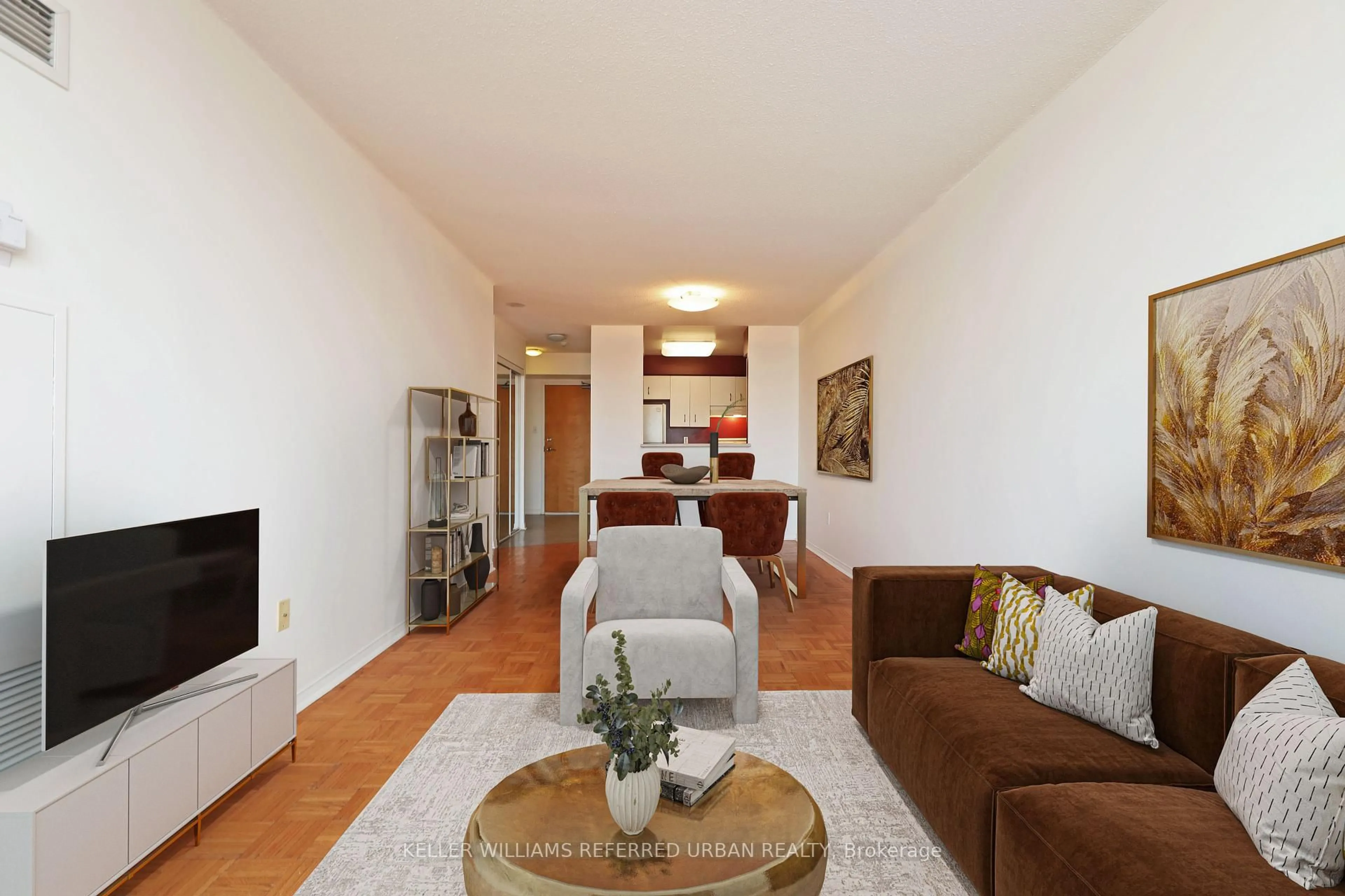 Living room with furniture, unknown for 39 Parliament St #1008, Toronto Ontario M5A 4R2