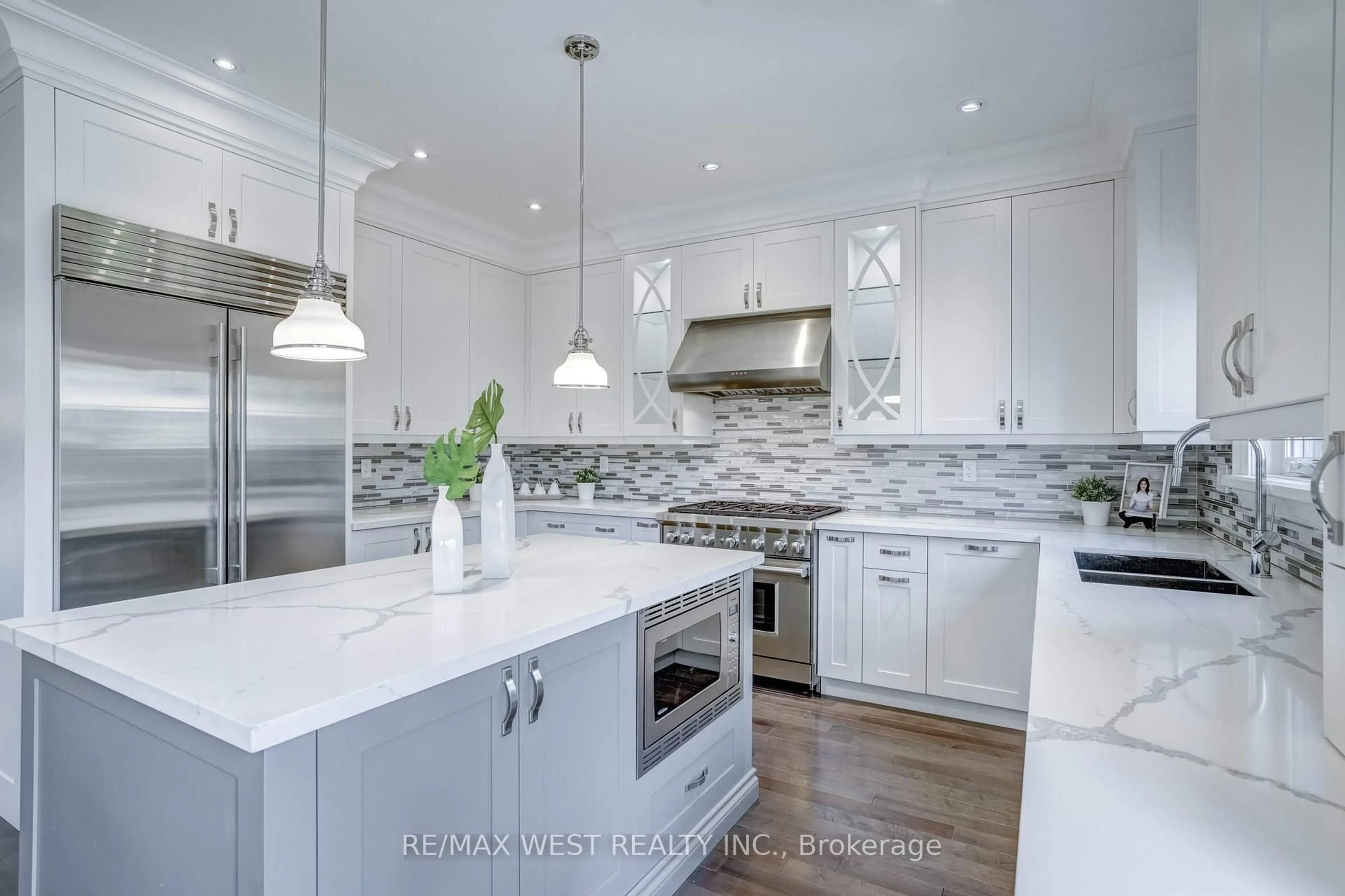Contemporary kitchen, ceramic/tile floor for 352B Lawrence Ave, Toronto Ontario M5M 1B7