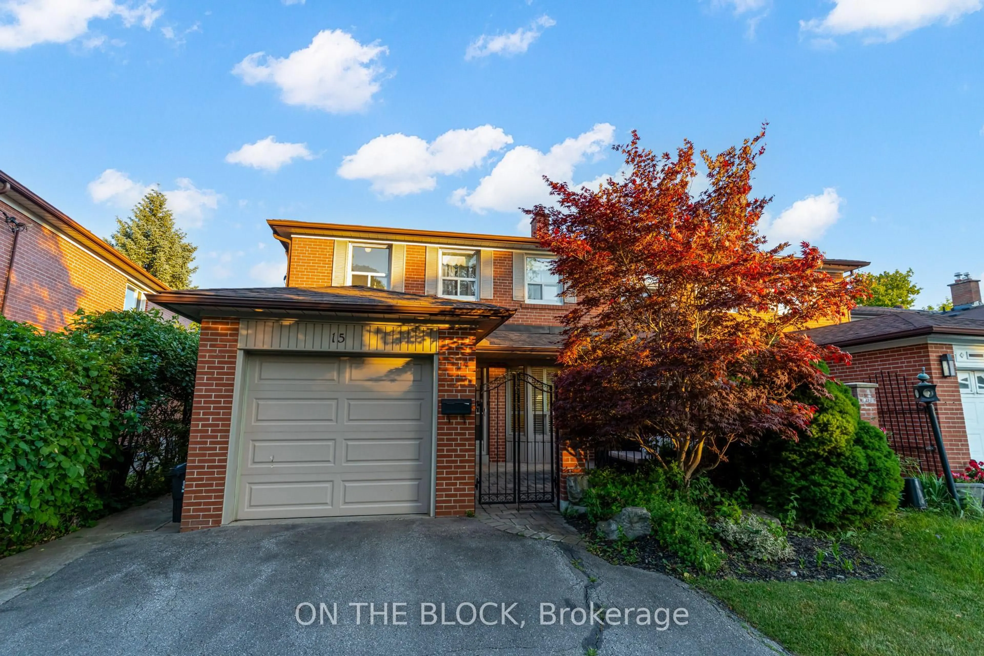 Home with brick exterior material, street for 15 Fontainbleau Dr, Toronto Ontario M2M 1P1