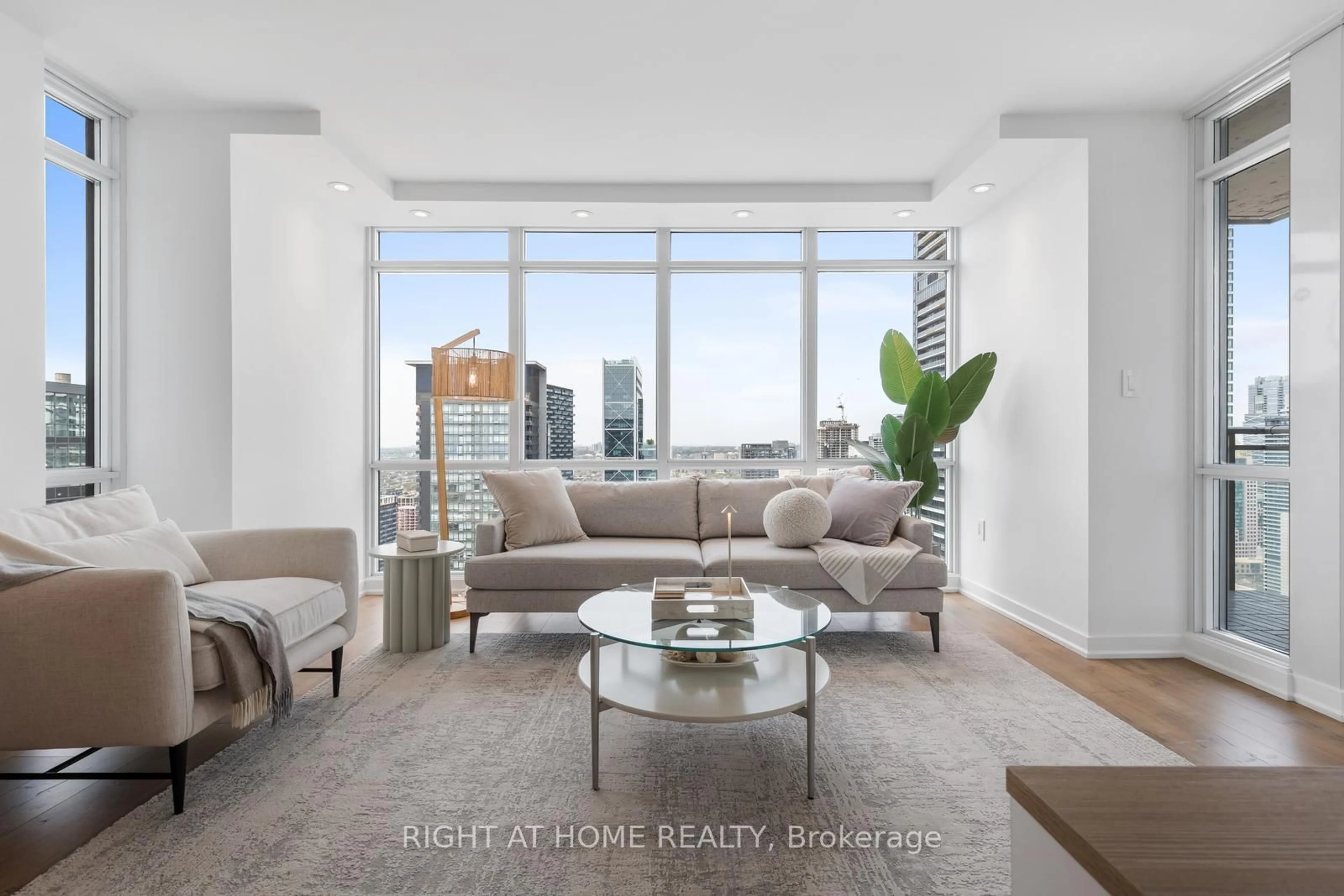 Living room with furniture, unknown for 11 Brunel Crt #5206, Toronto Ontario M5V 3Y3